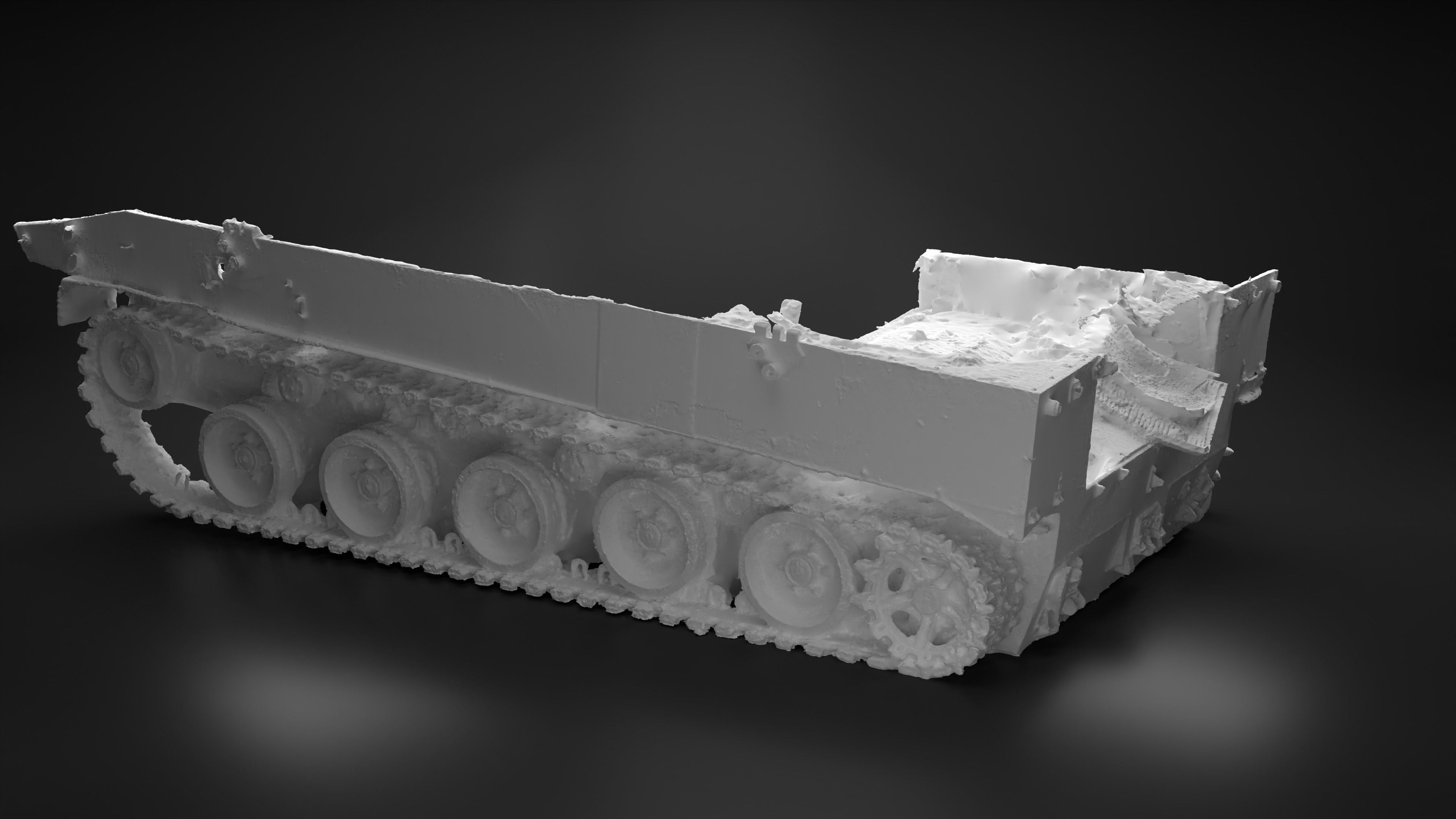 Destroyed and burnt Russian BMD-4M Photoscan 3D model_27