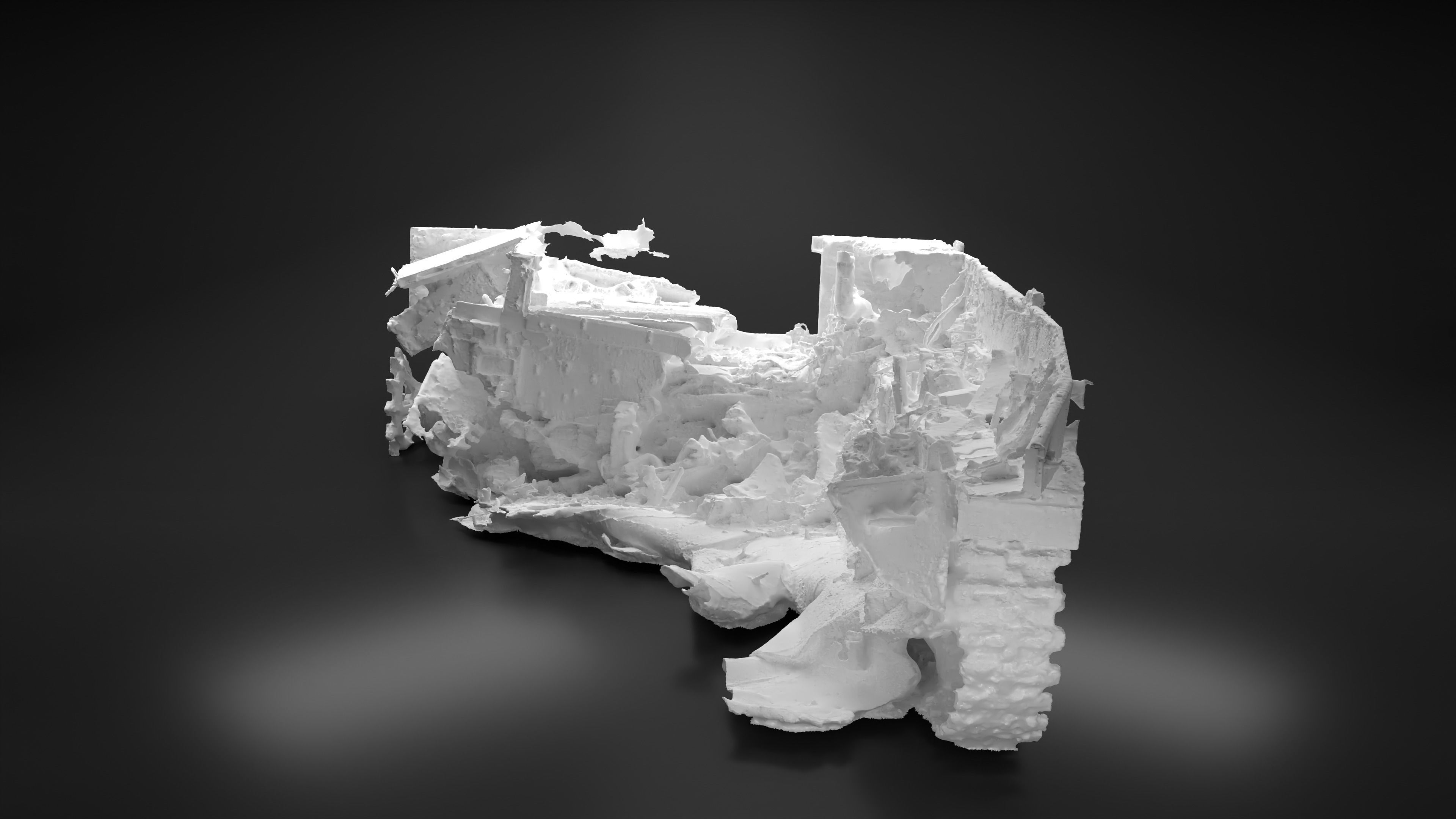 Destroyed and burnt Russian BMD-4M Photoscan 3D model_11