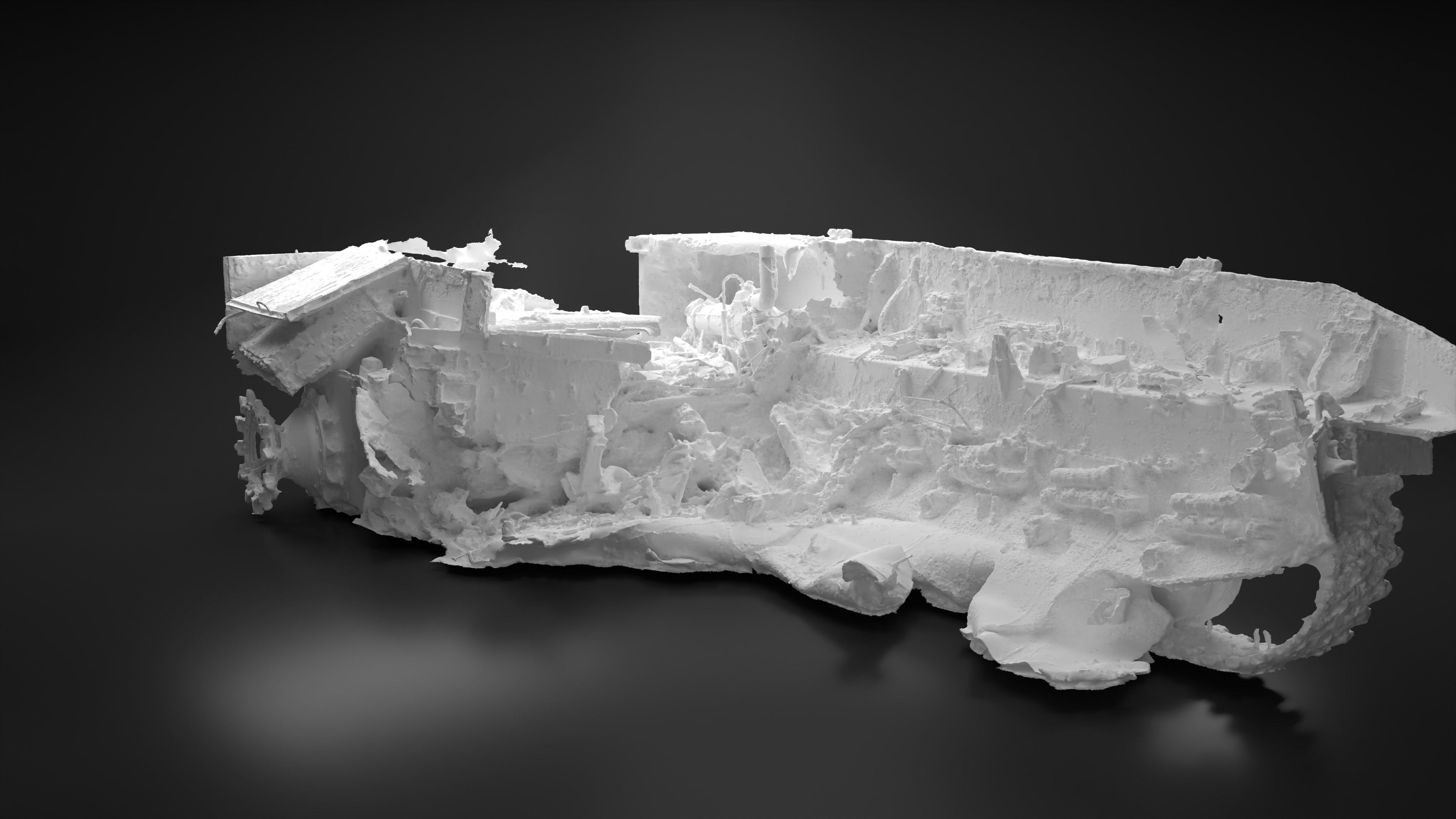 Destroyed and burnt Russian BMD-4M Photoscan 3D model_13