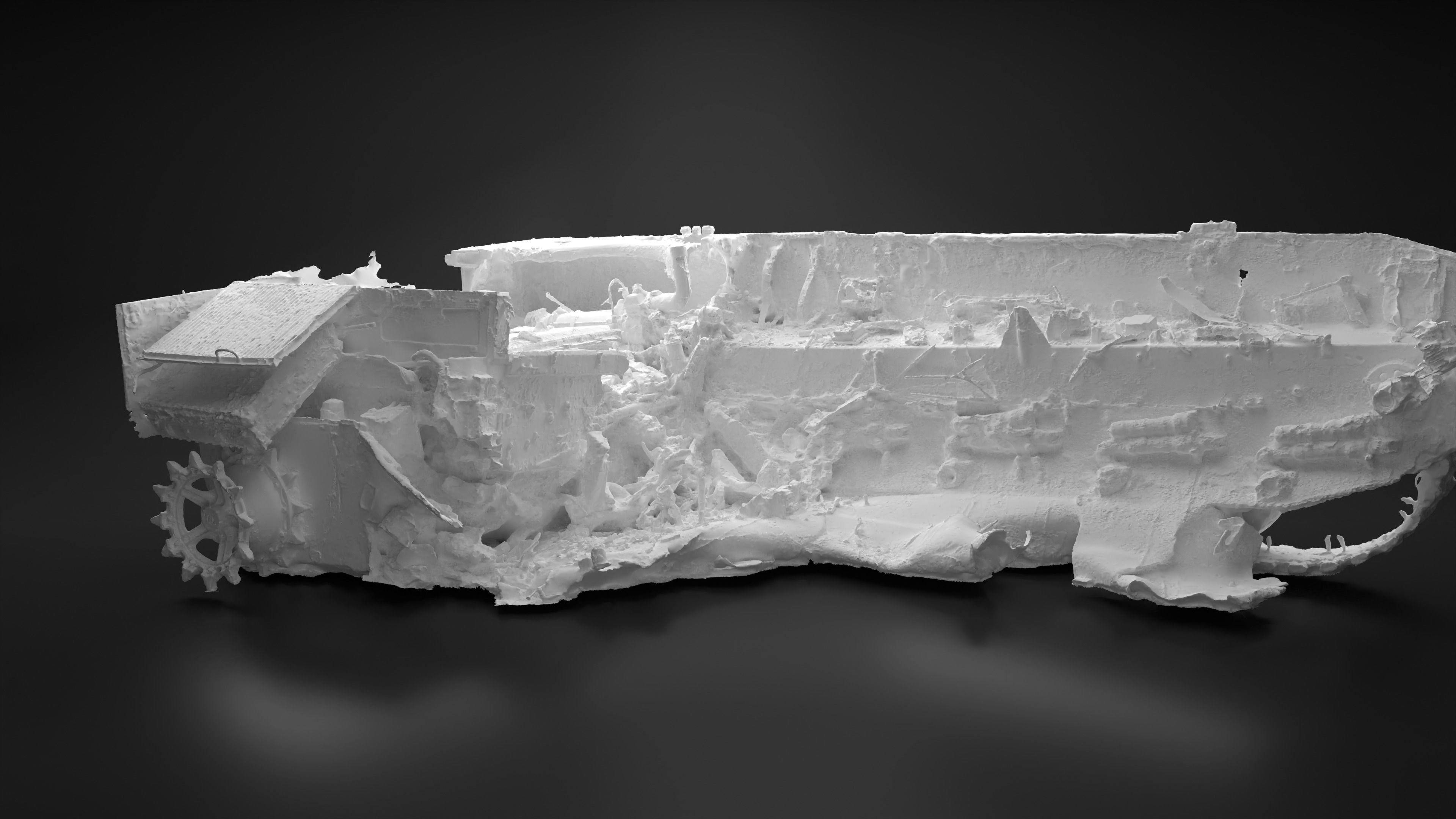 Destroyed and burnt Russian BMD-4M Photoscan 3D model_15