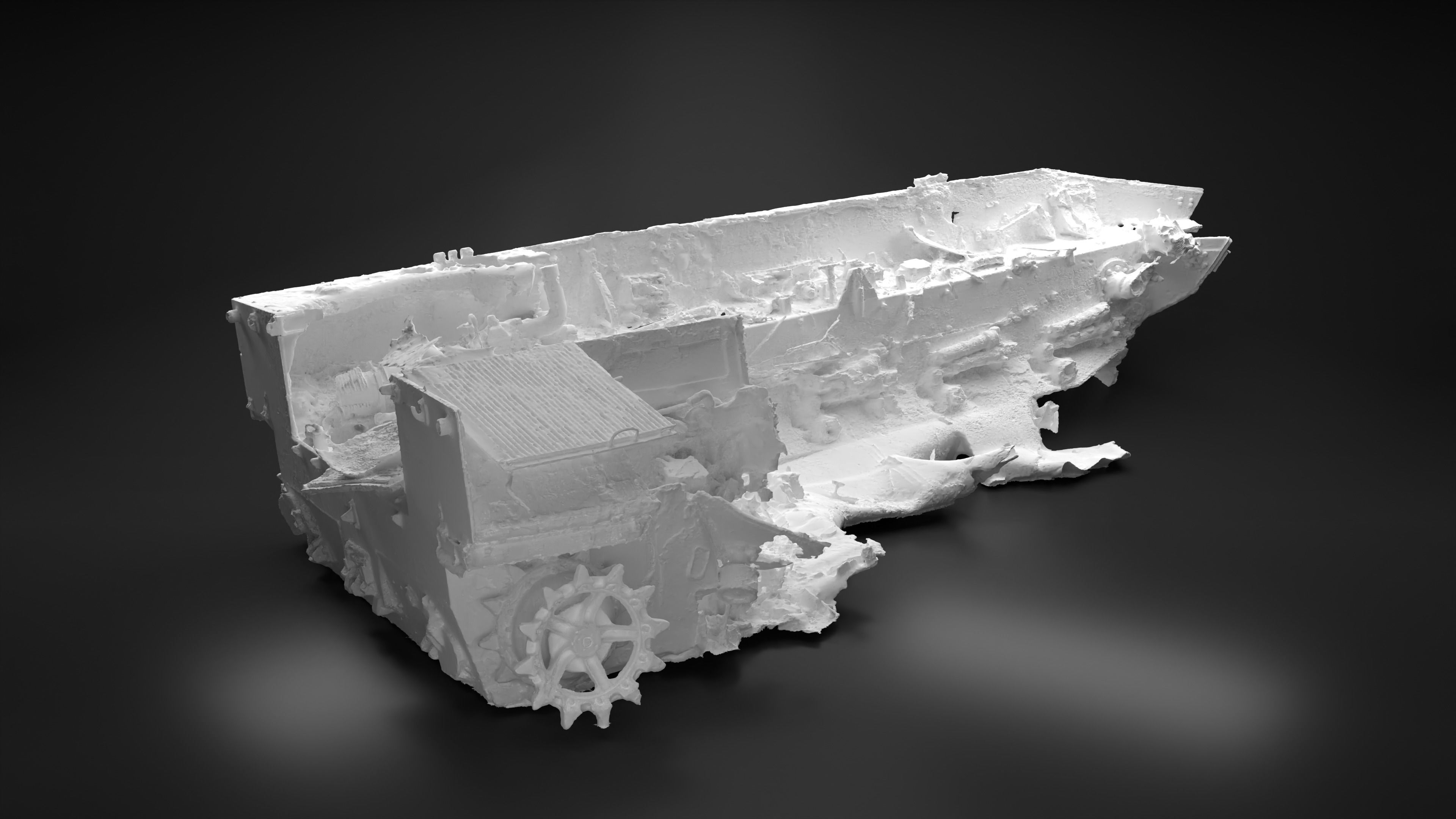 Destroyed and burnt Russian BMD-4M Photoscan 3D model_19