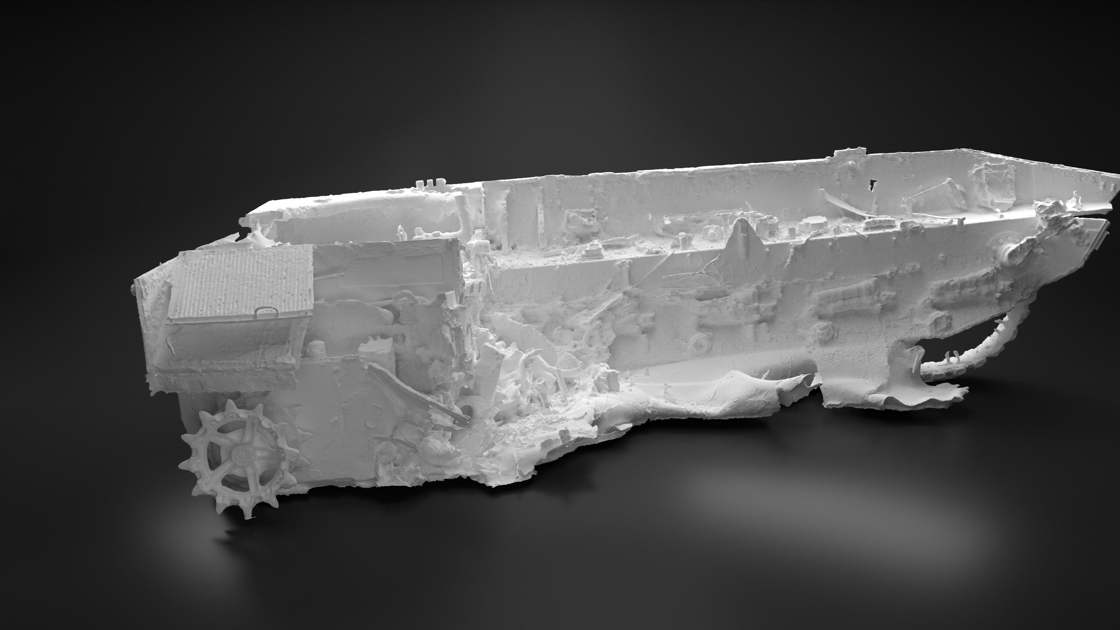 Destroyed and burnt Russian BMD-4M Photoscan 3D model_17