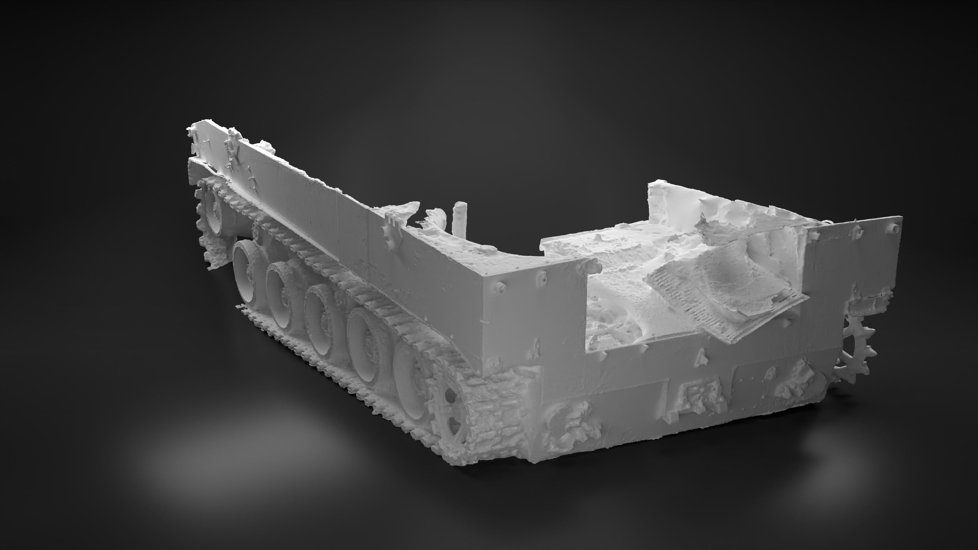 Destroyed and burnt Russian BMD-4M Photoscan 3D model_25