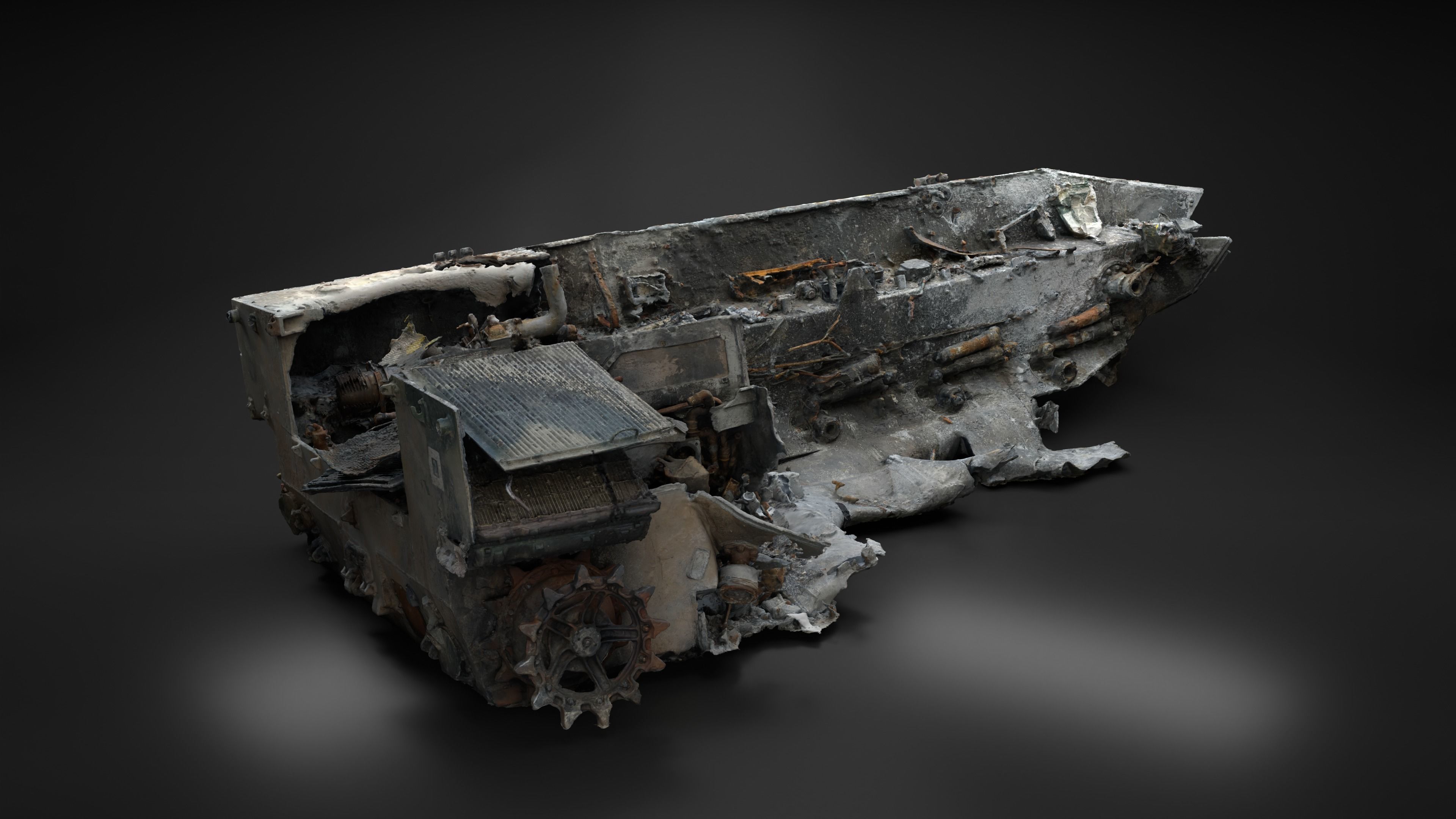 Destroyed and burnt Russian BMD-4M Photoscan 3D model_18