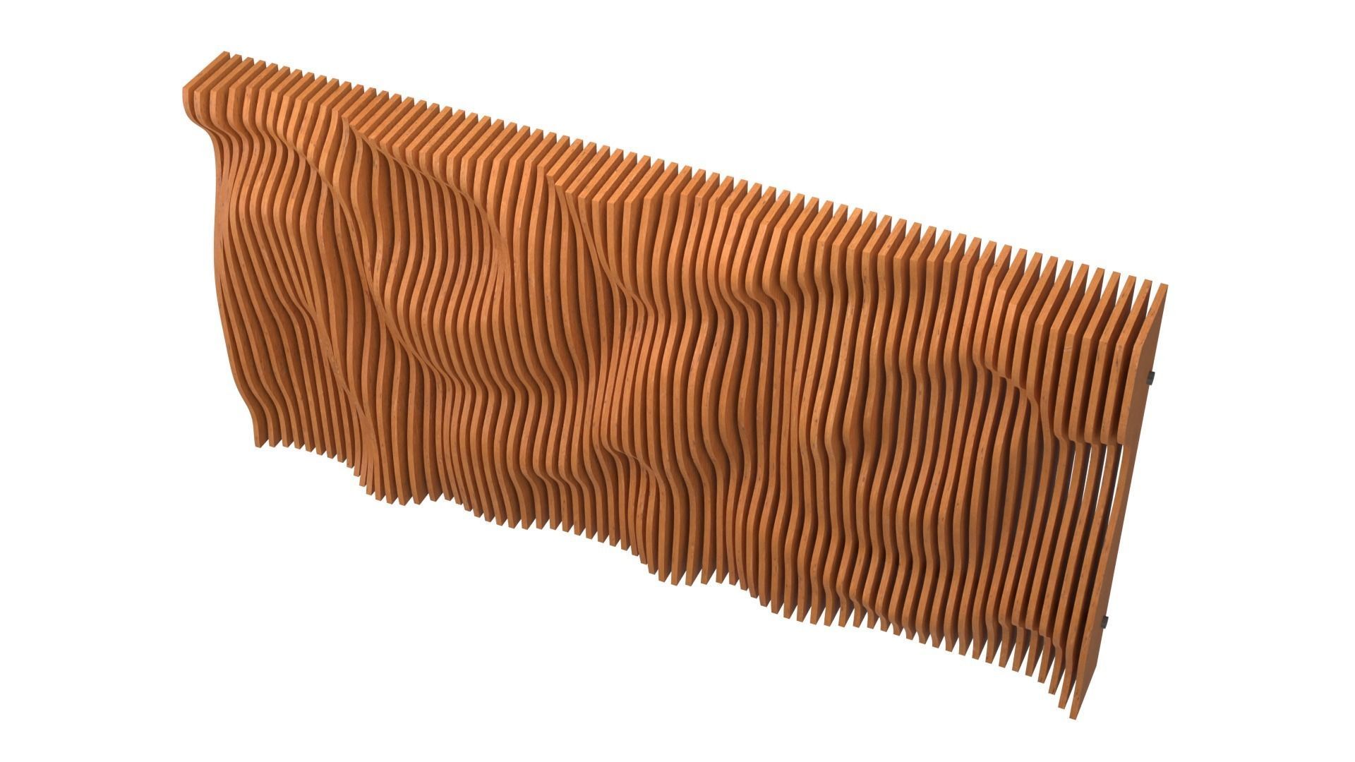 Parametric wall 3D model 11 3D model_2