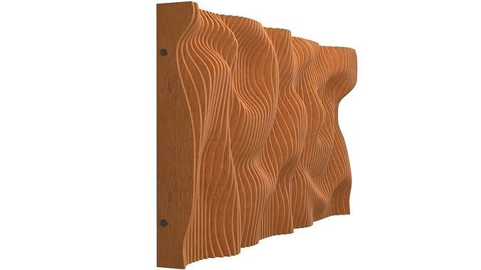 Parametric wall 3D model 11 3D model 4