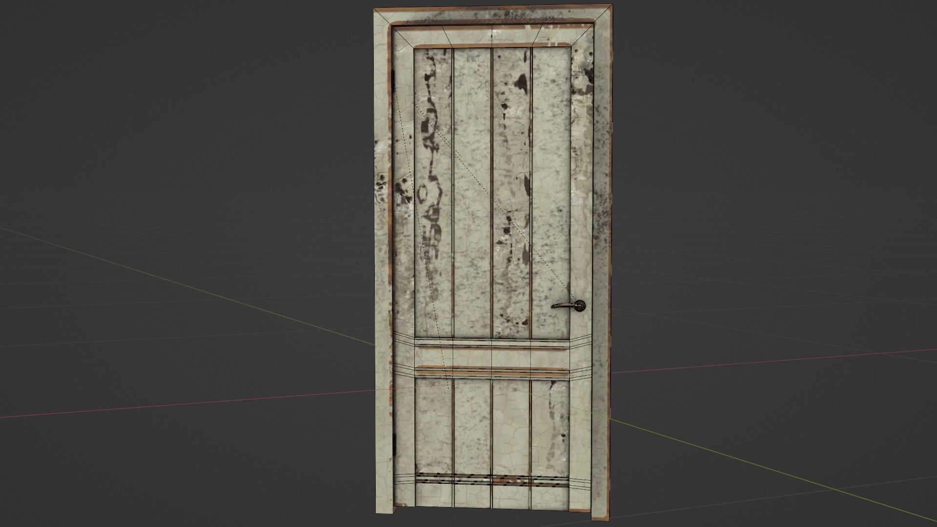Old door 3D model_2
