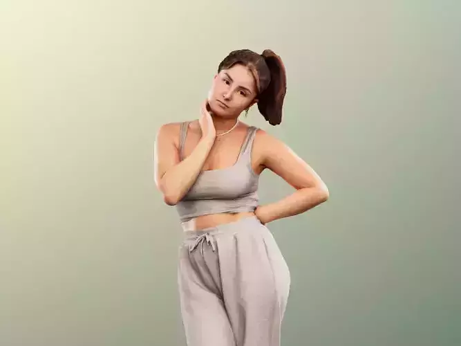 Jani 12817 - Standing Young Casual Woman