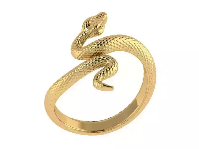 Ring298 snake ring gold