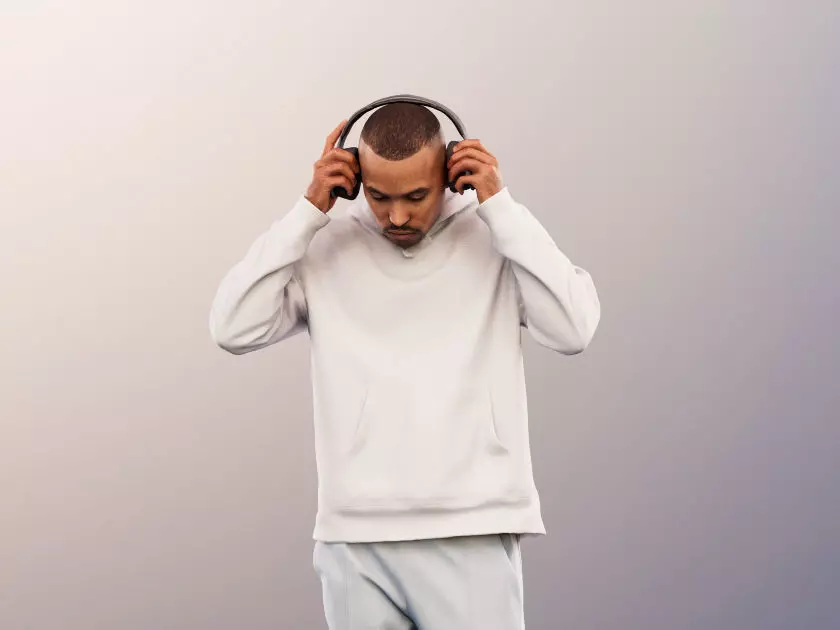 Jonny 12675 - Standing Casual Man With Headphones Low-poly 3D model_0