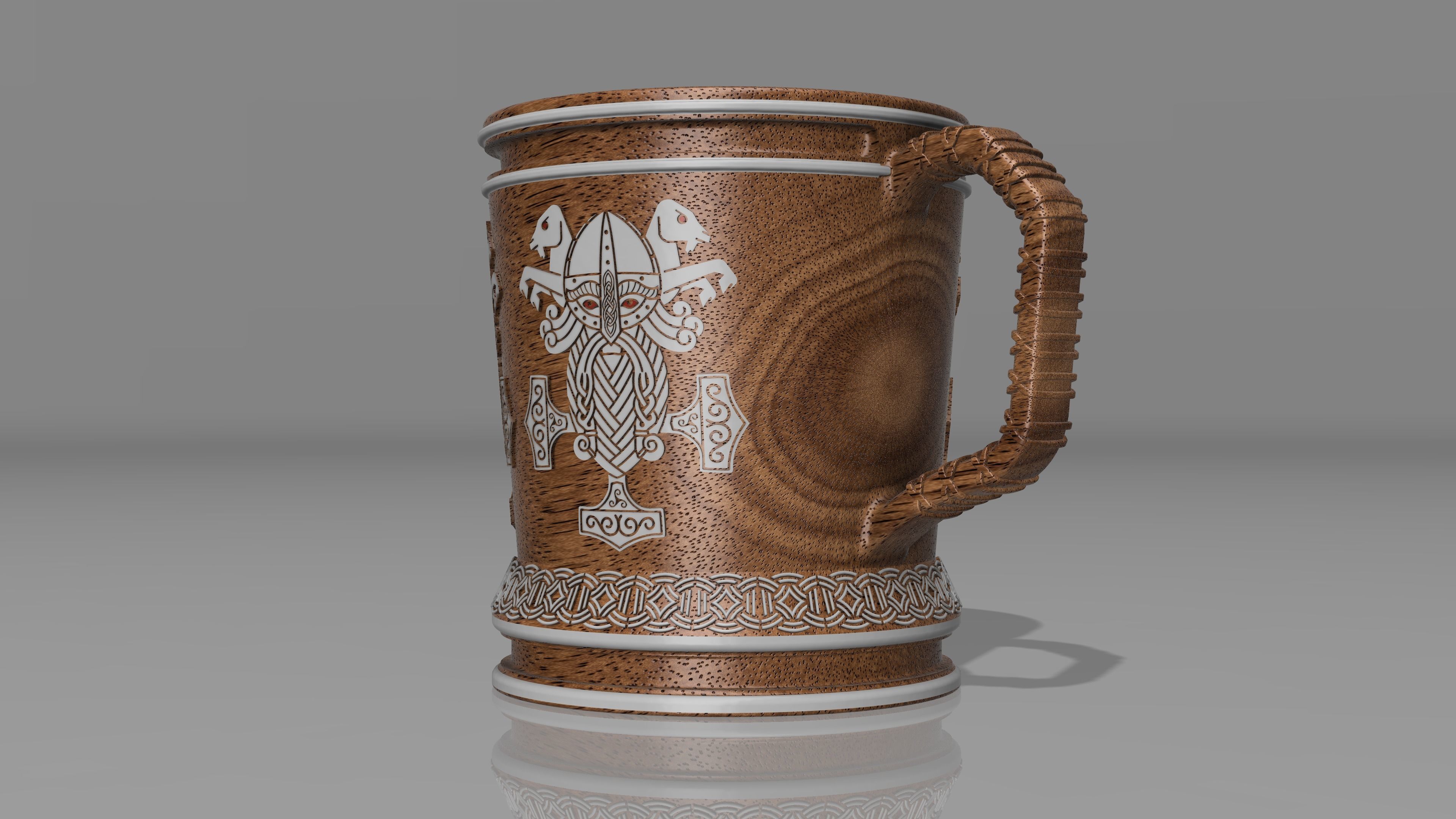 Norse Mythology Themed Mug 3D print model_8