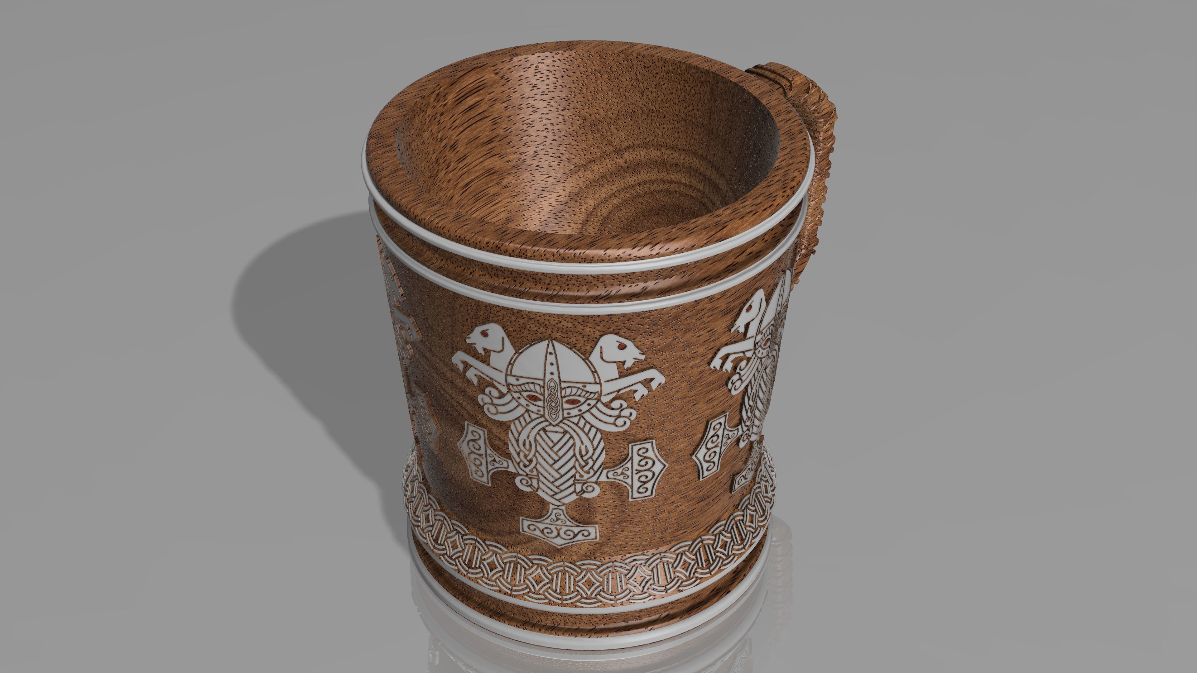 Norse Mythology Themed Mug 3D print model_6