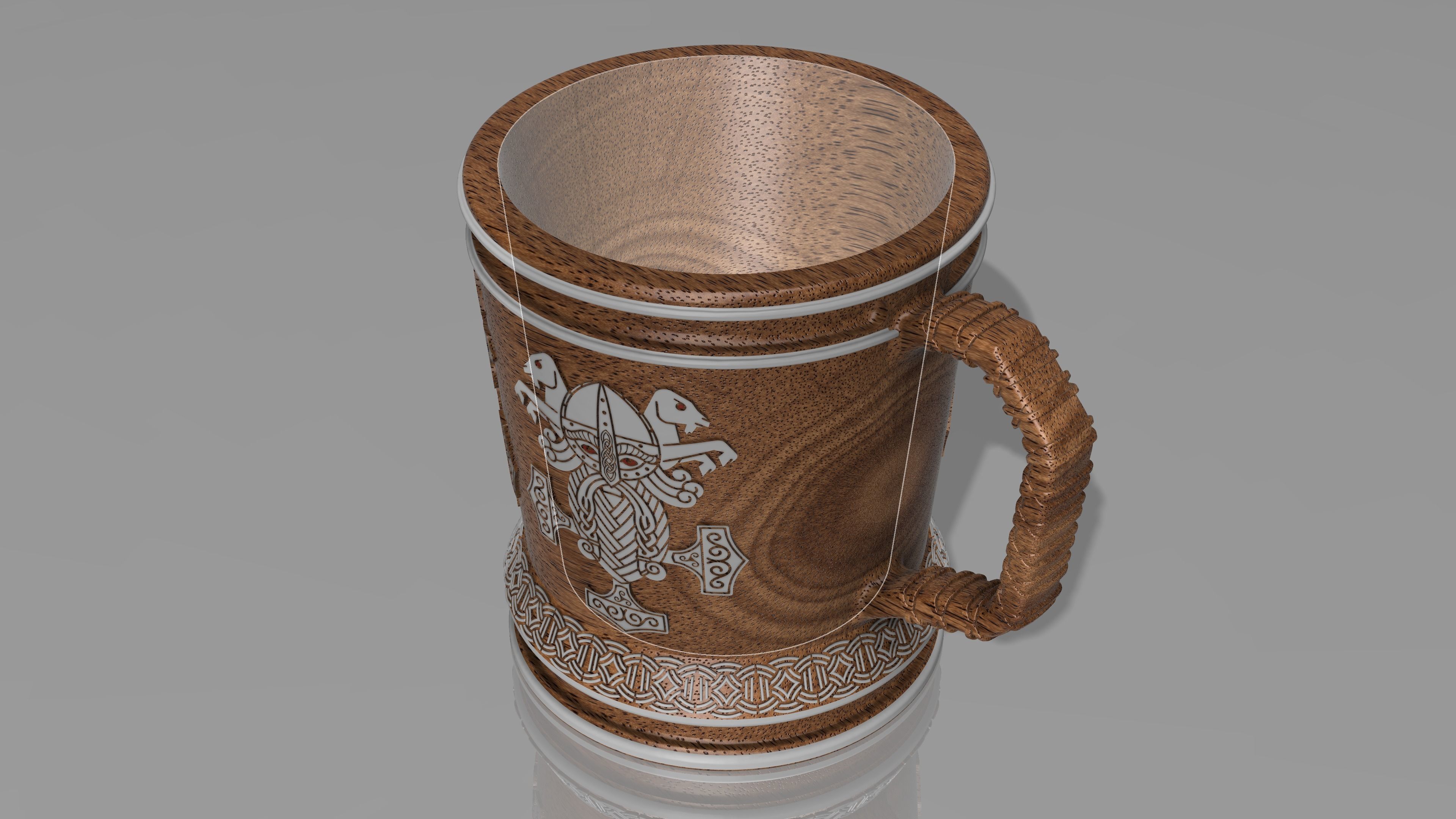 Norse Mythology Themed Mug 3D print model_7