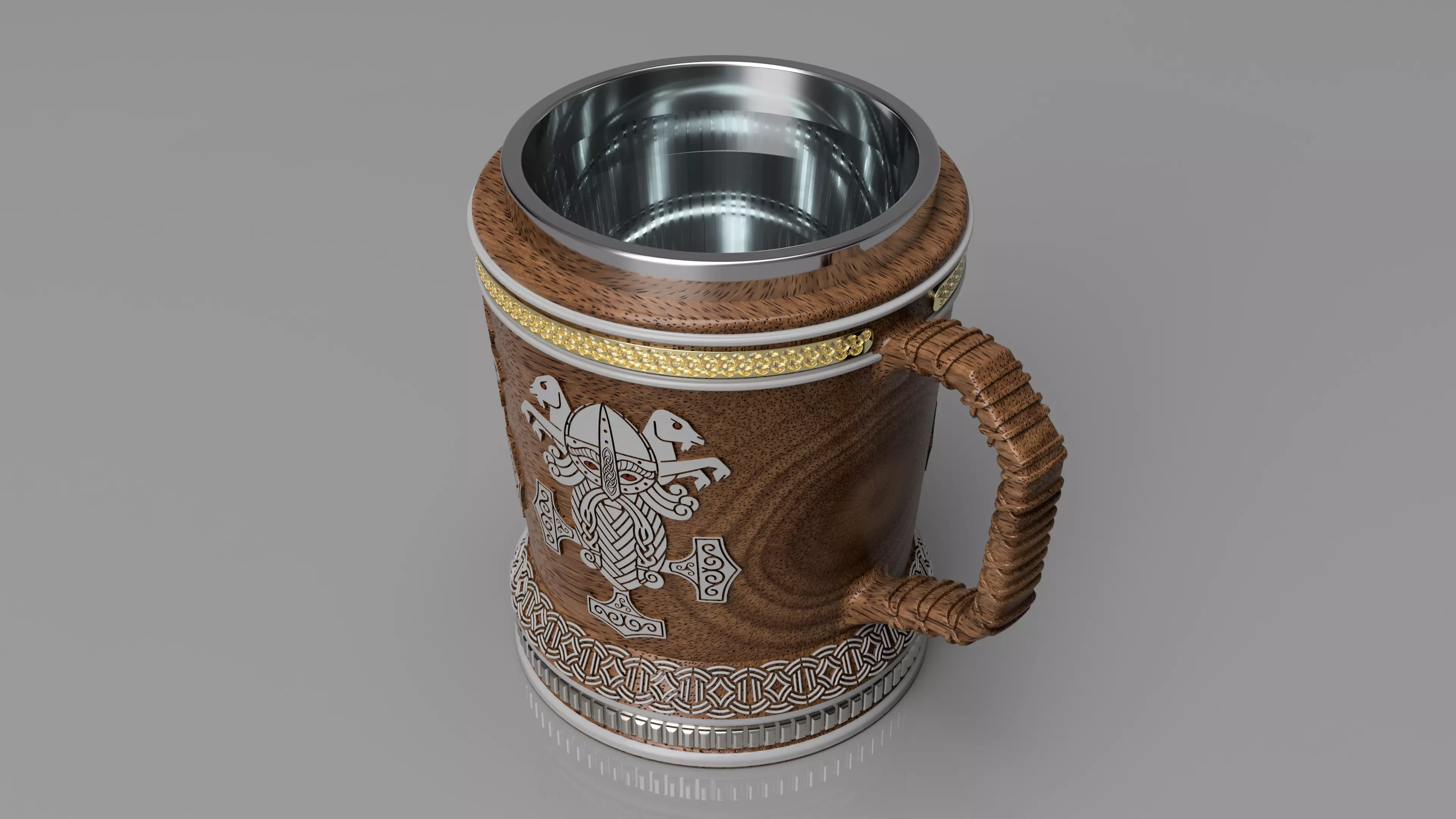Norse Mythology Themed Mug 3D print model_0