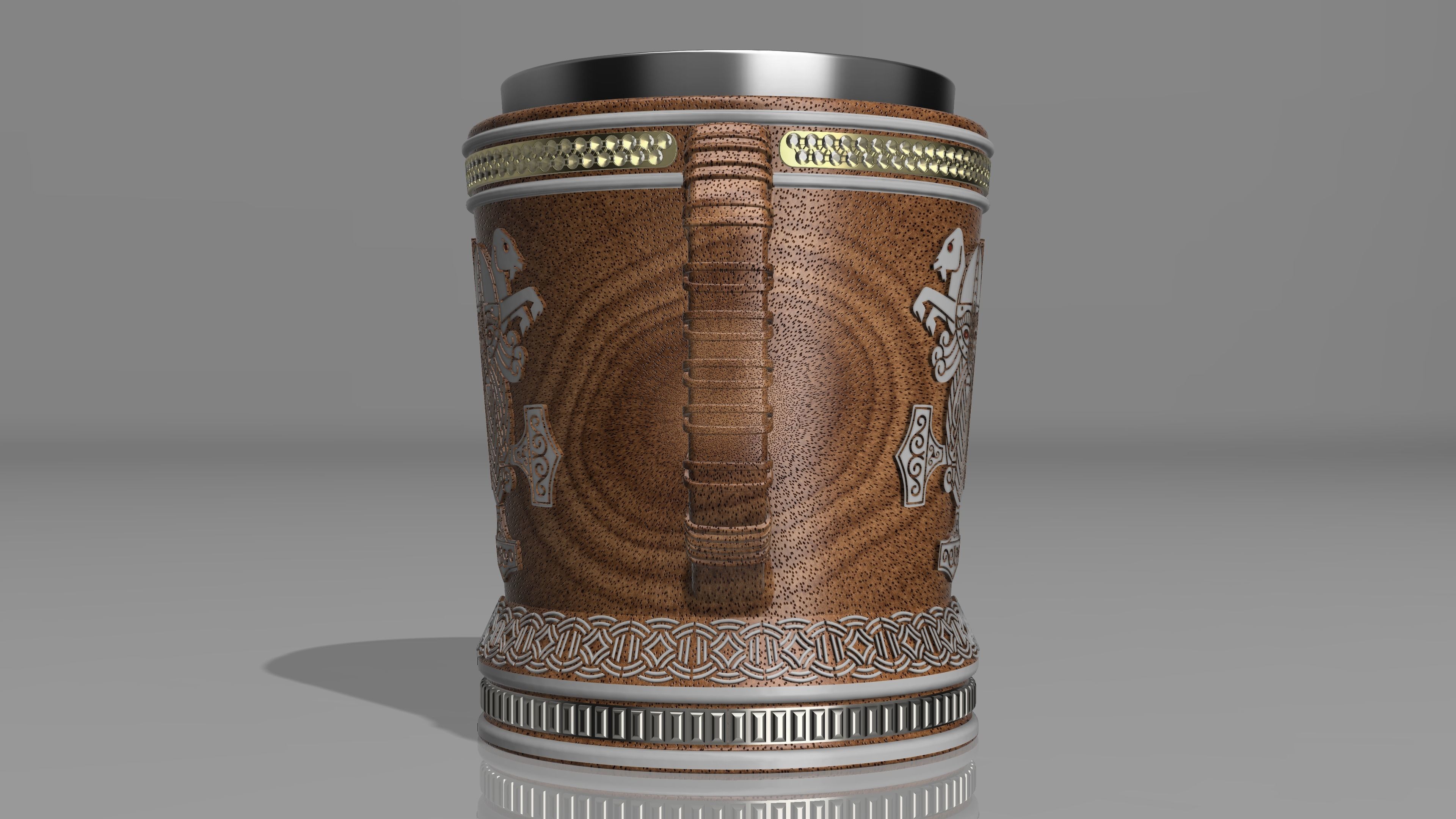 Norse Mythology Themed Mug 3D print model_1