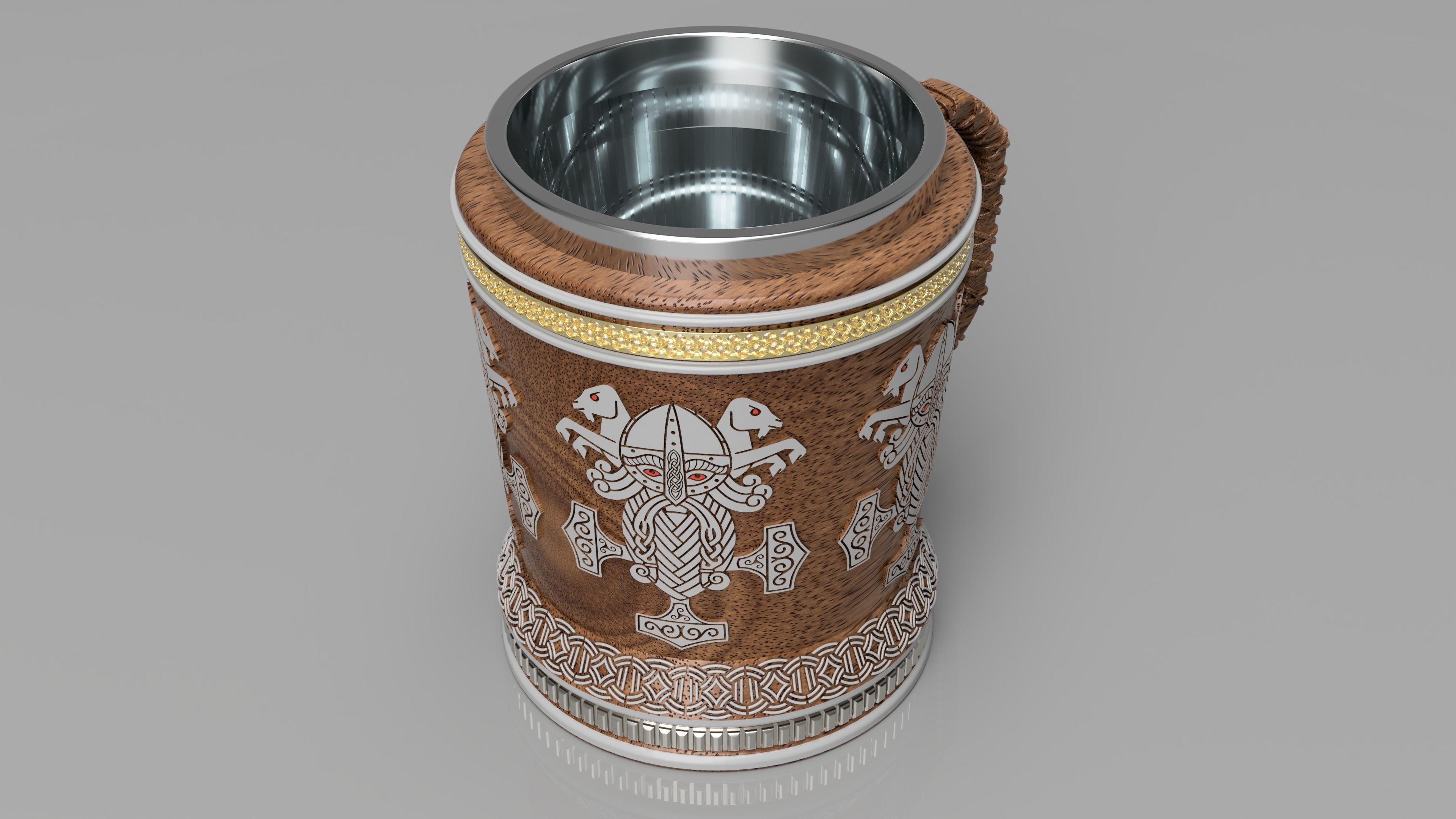 Norse Mythology Themed Mug 3D print model_4