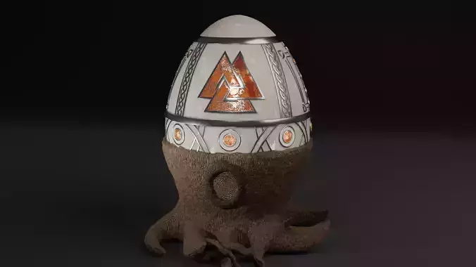 Faberge Egg - Norse Symbols
