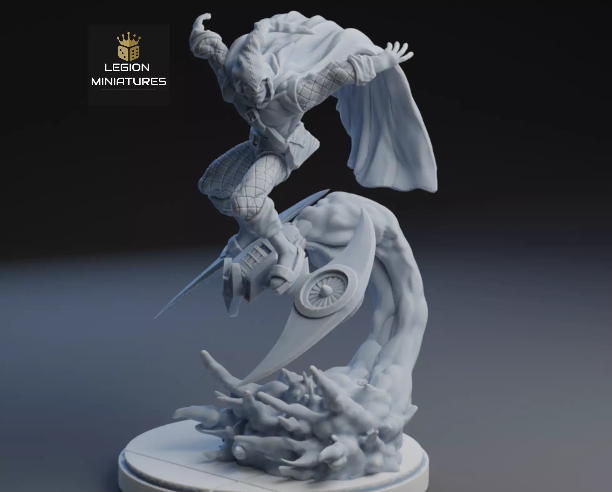 MARVEL CRISIS PROTOCOL HOBGOBLIN PRESUPPORTED INCLUDED 3D print model