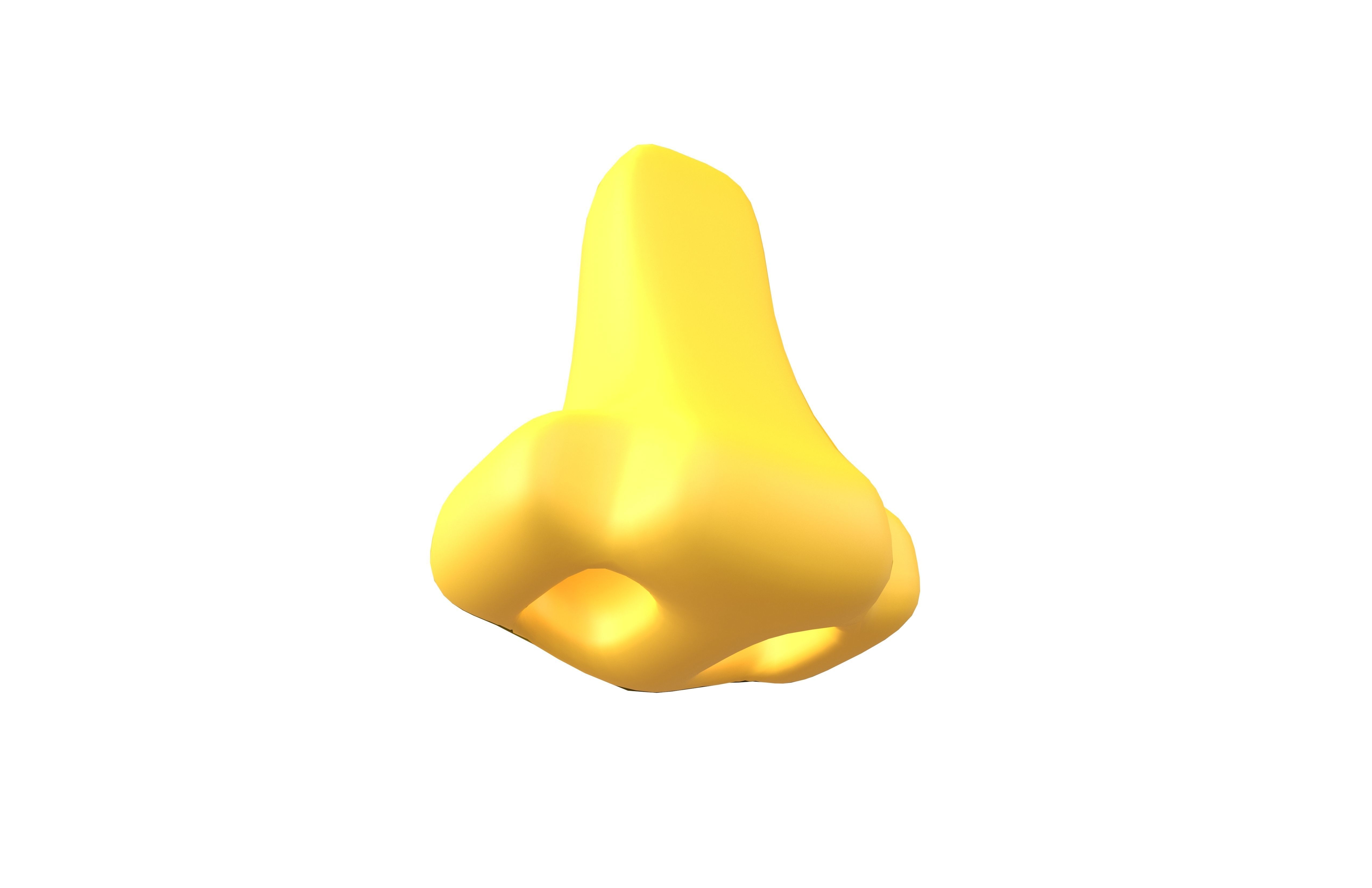 Nose Emoji v1 001 Low-poly 3D model_3