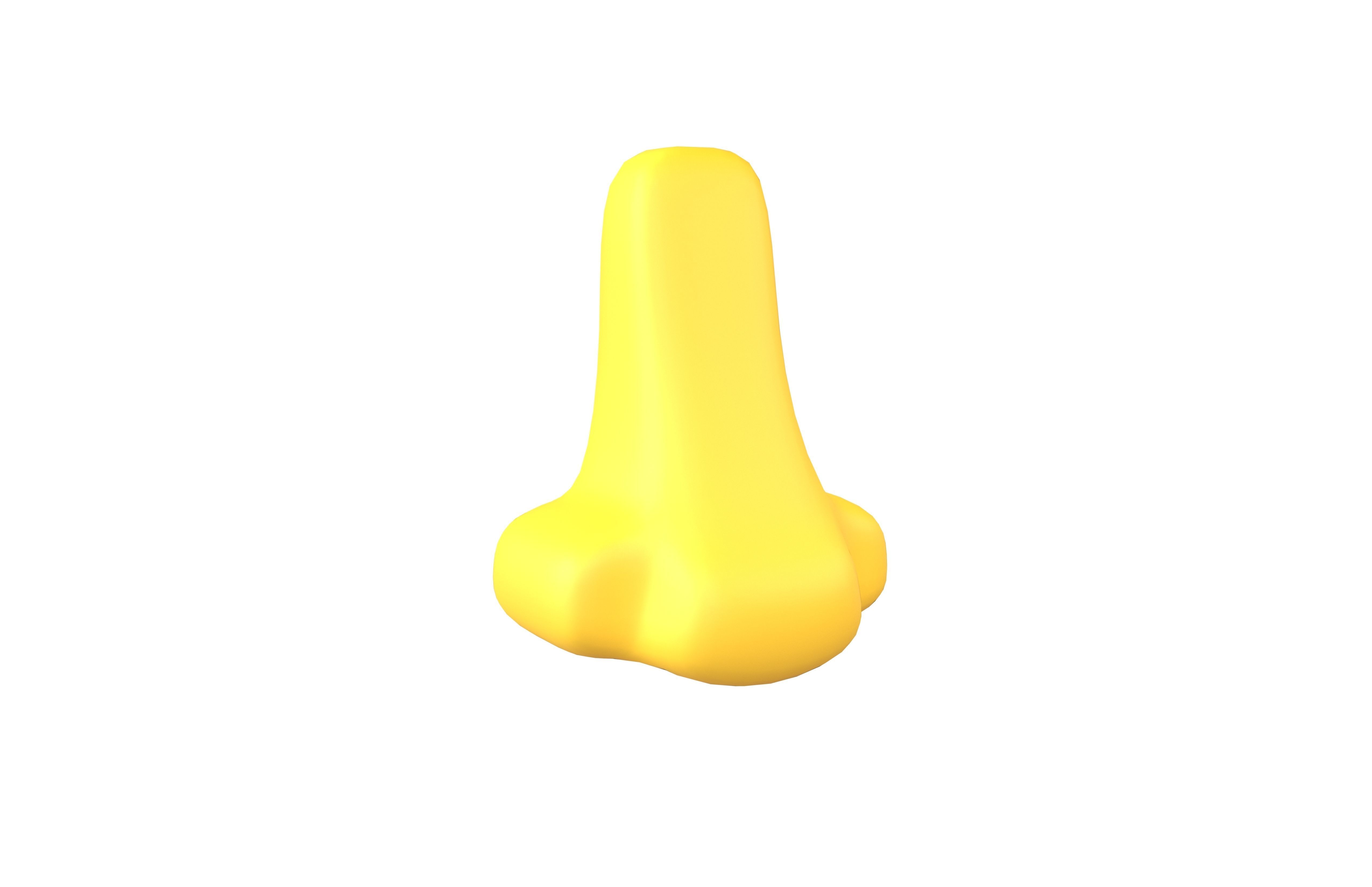 Nose Emoji v1 001 Low-poly 3D model_1