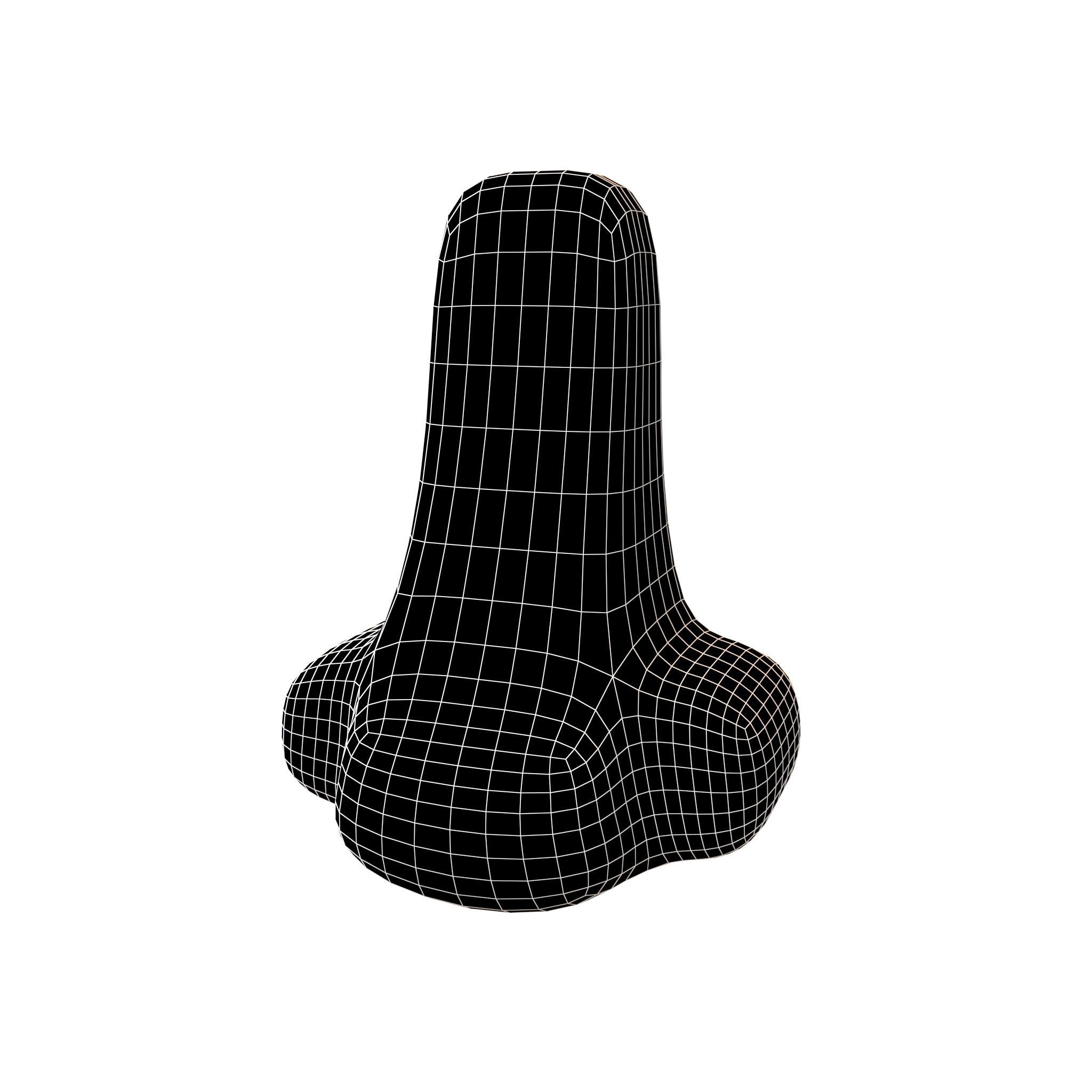 Nose Emoji v1 001 Low-poly 3D model_4
