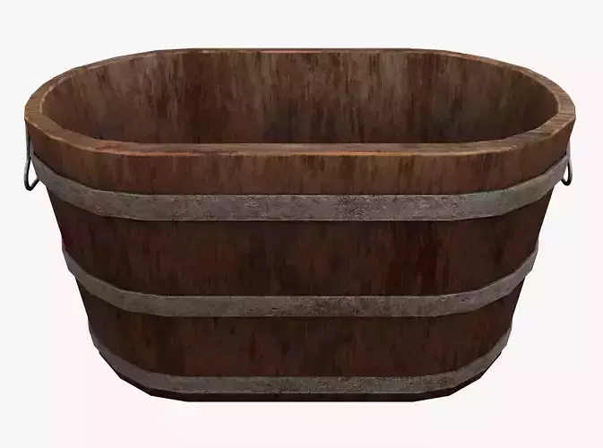 anho de madeira Low-poly 3D model