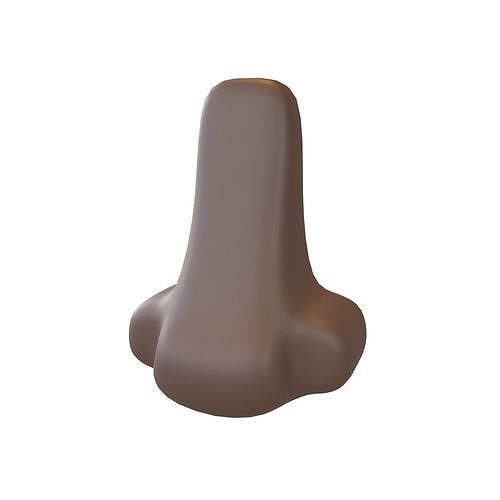 Nose Emoji v1 006 Low-poly 3D model