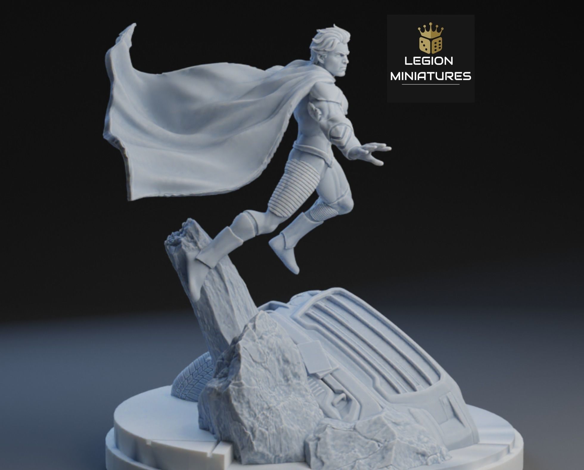 MARVEL CRISIS PROTOCOL SUPERBOY PRESUPPORTED INCLUDED 3D print model_2