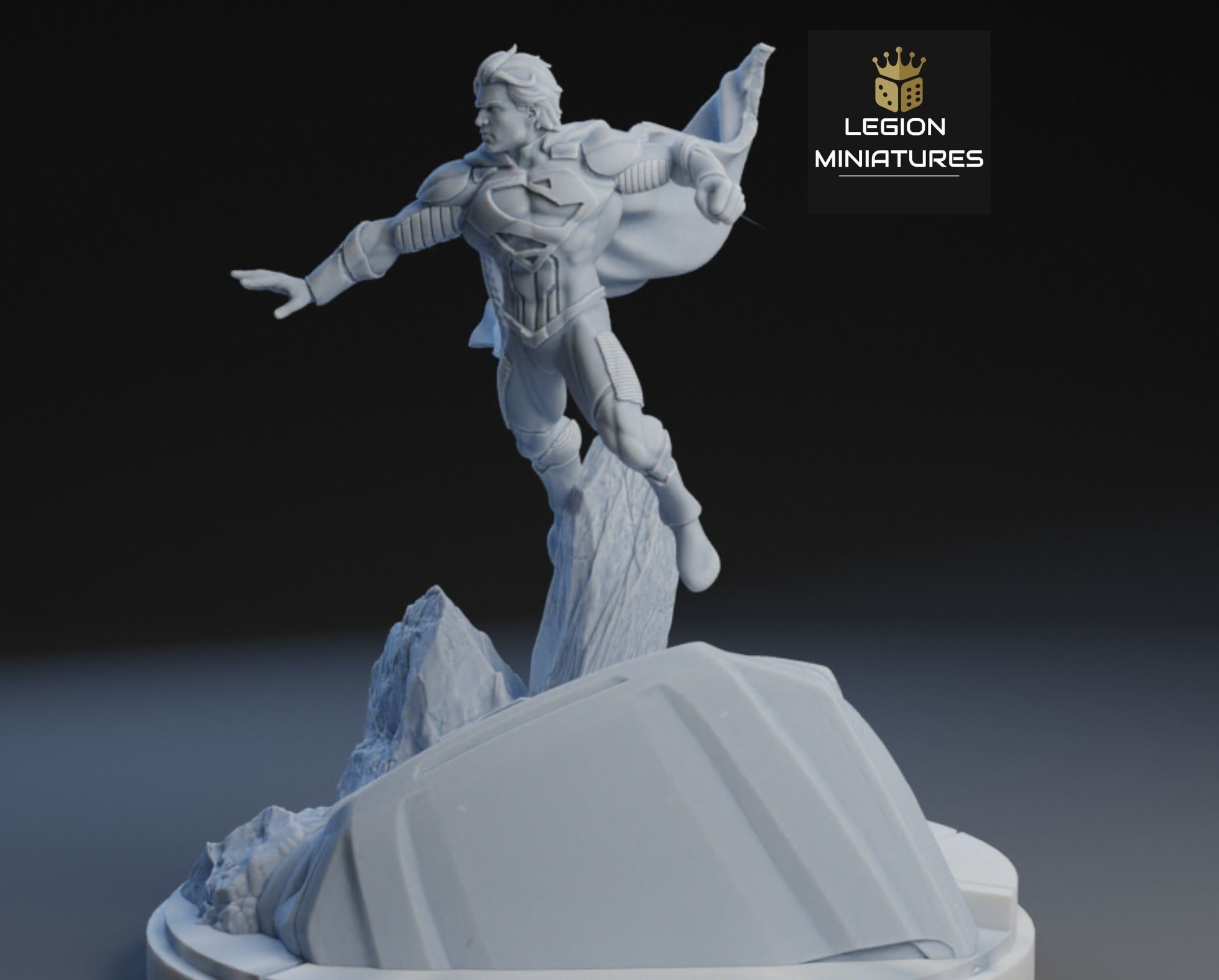 MARVEL CRISIS PROTOCOL SUPERBOY PRESUPPORTED INCLUDED 3D print model_1