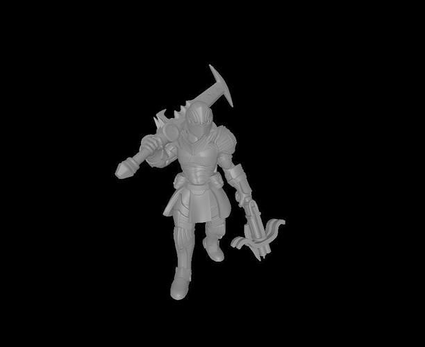 soldier with crossbow 3D model 3D printable CGTrader