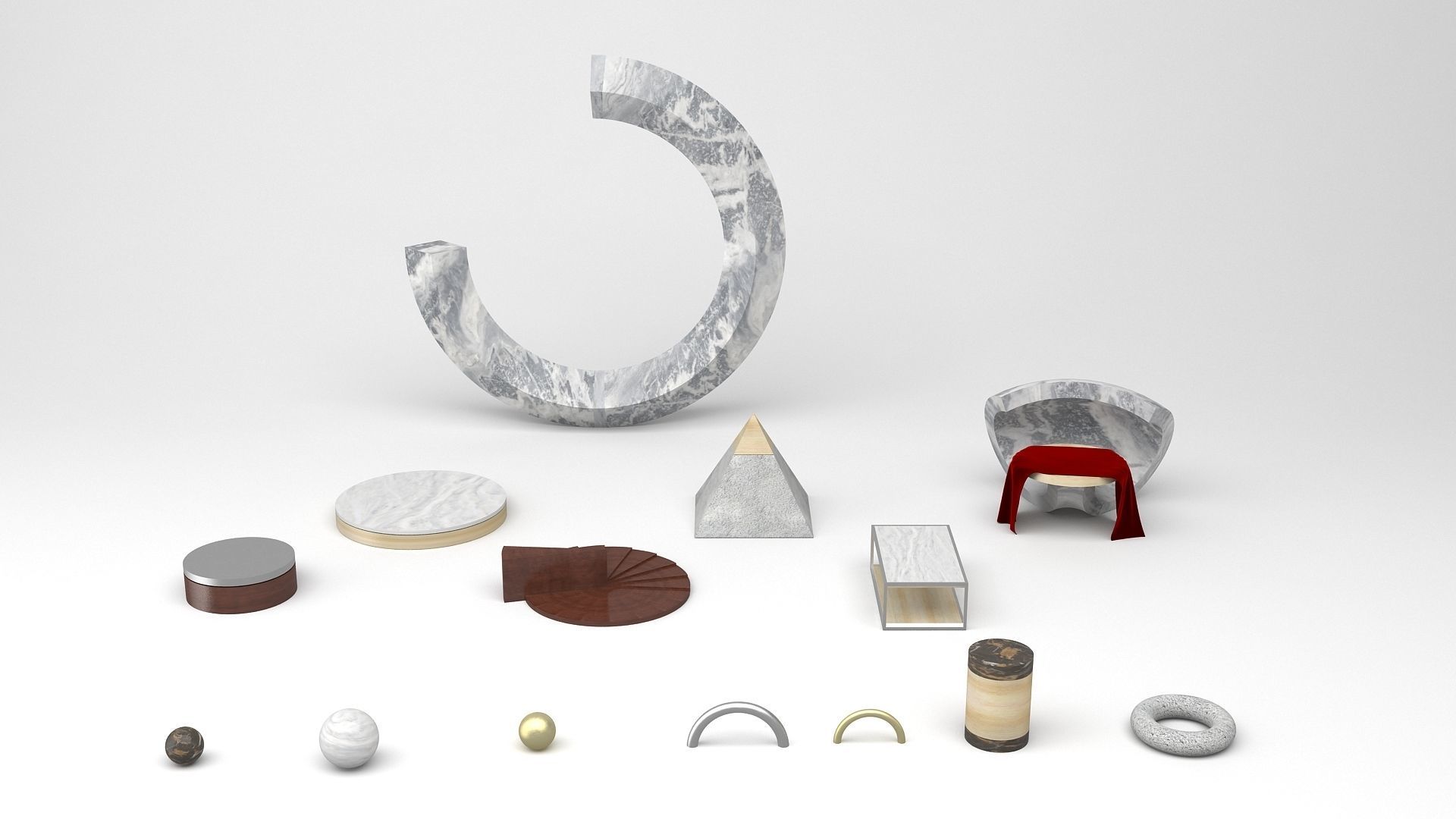 Abstract Theme 3D model_2