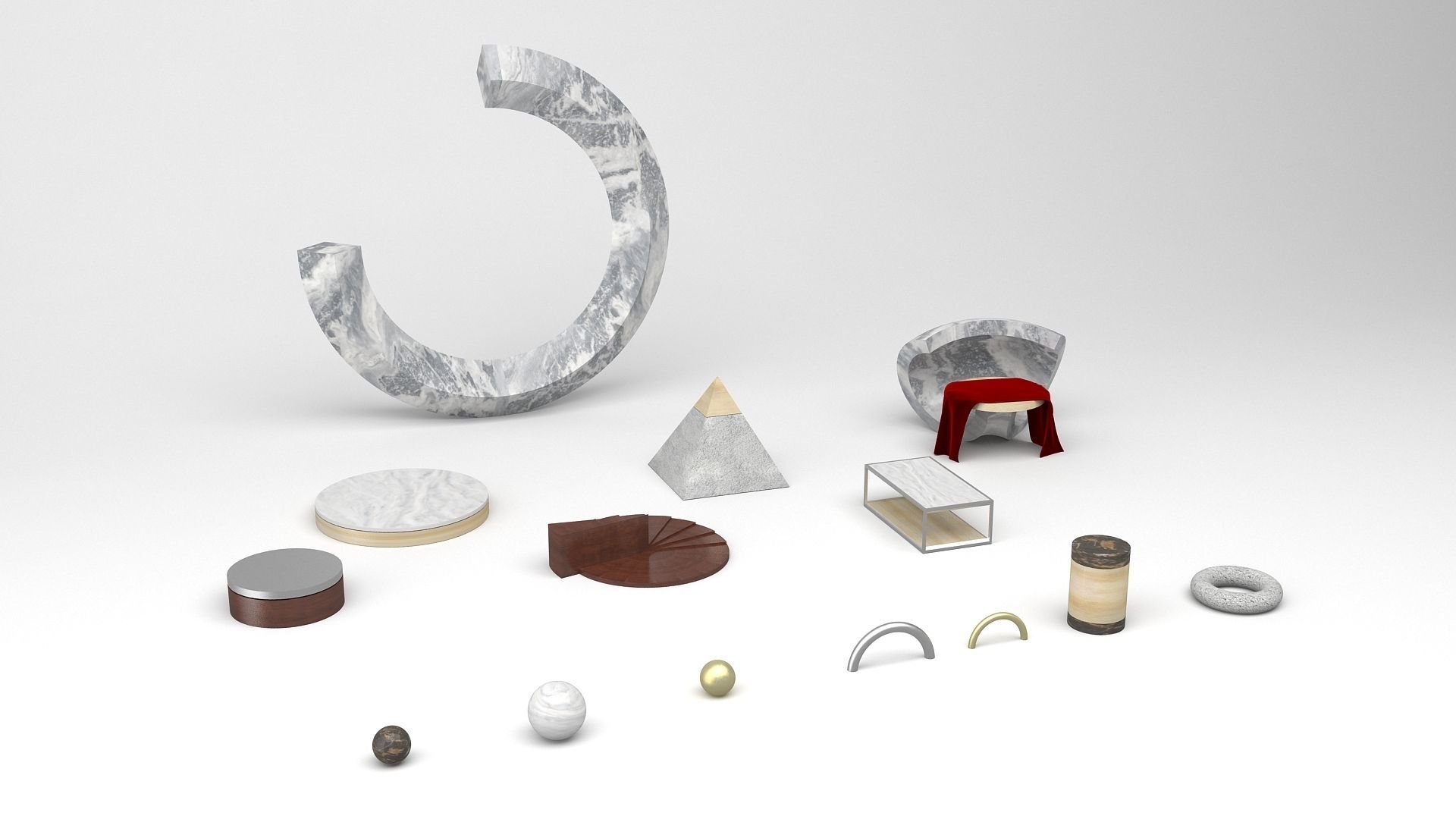 Abstract Theme 3D model_1