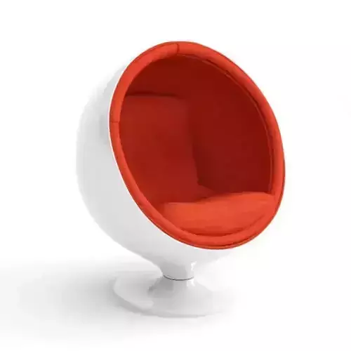 Retro White Egg Chair
