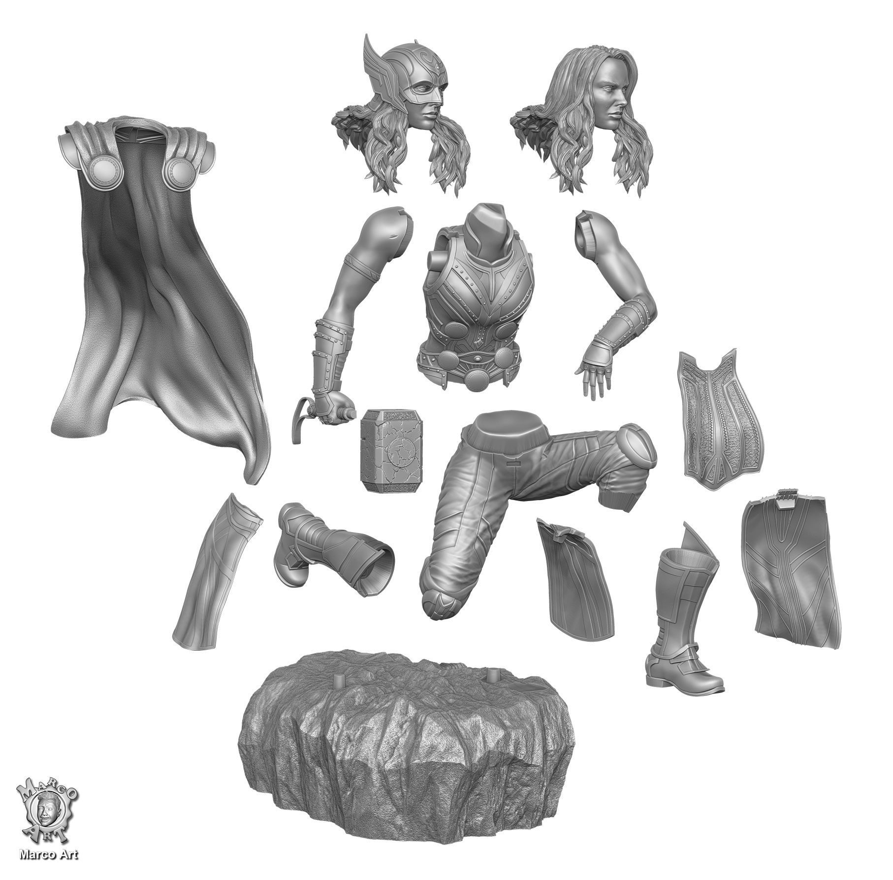 Mighty Thor 3D print model_3