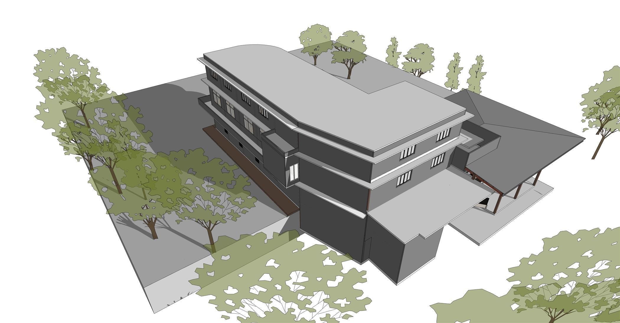 Old building renovation 3D model_5