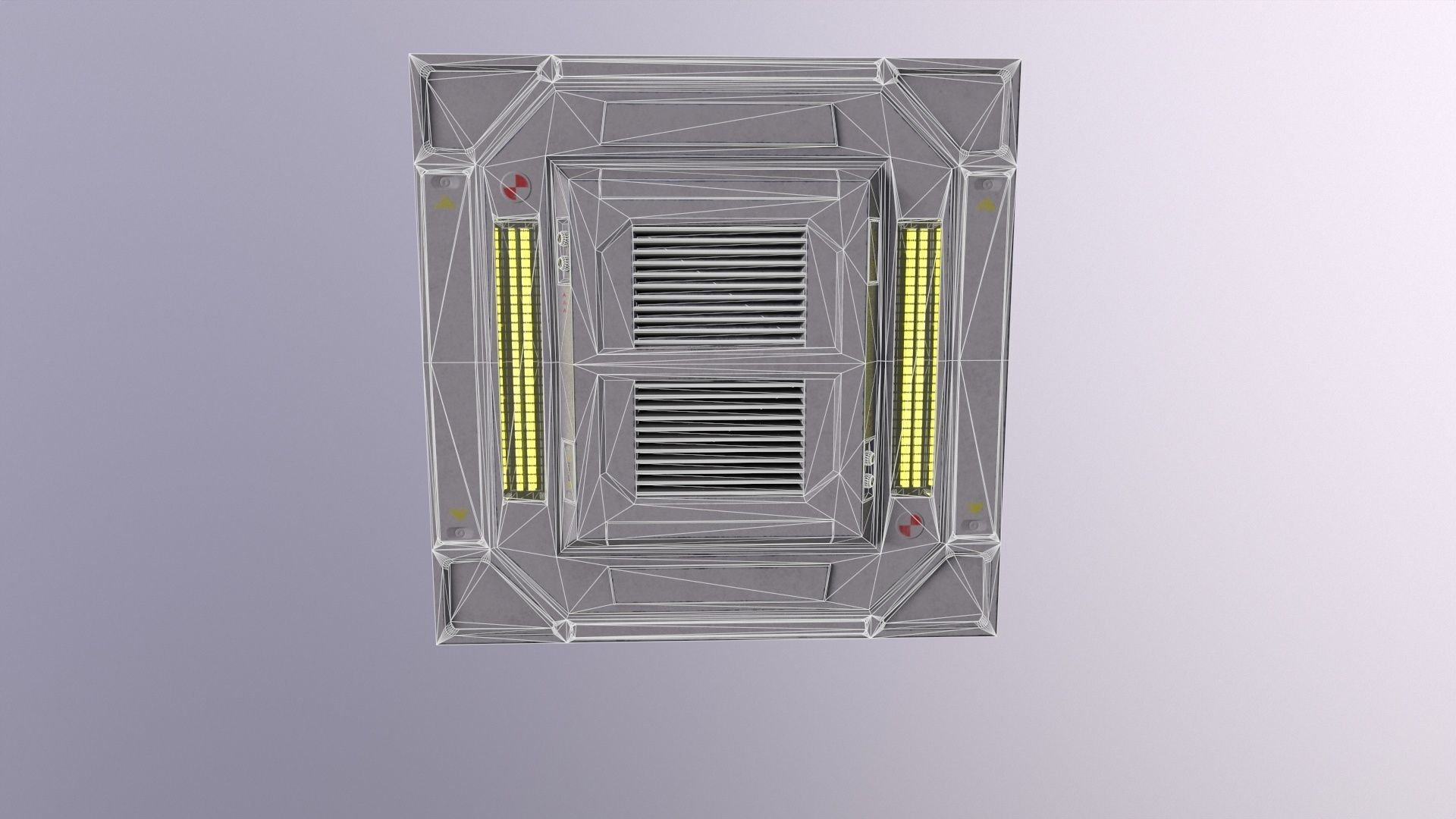 Architecture PBR Space Panels kitbash Low-poly 3D model_28