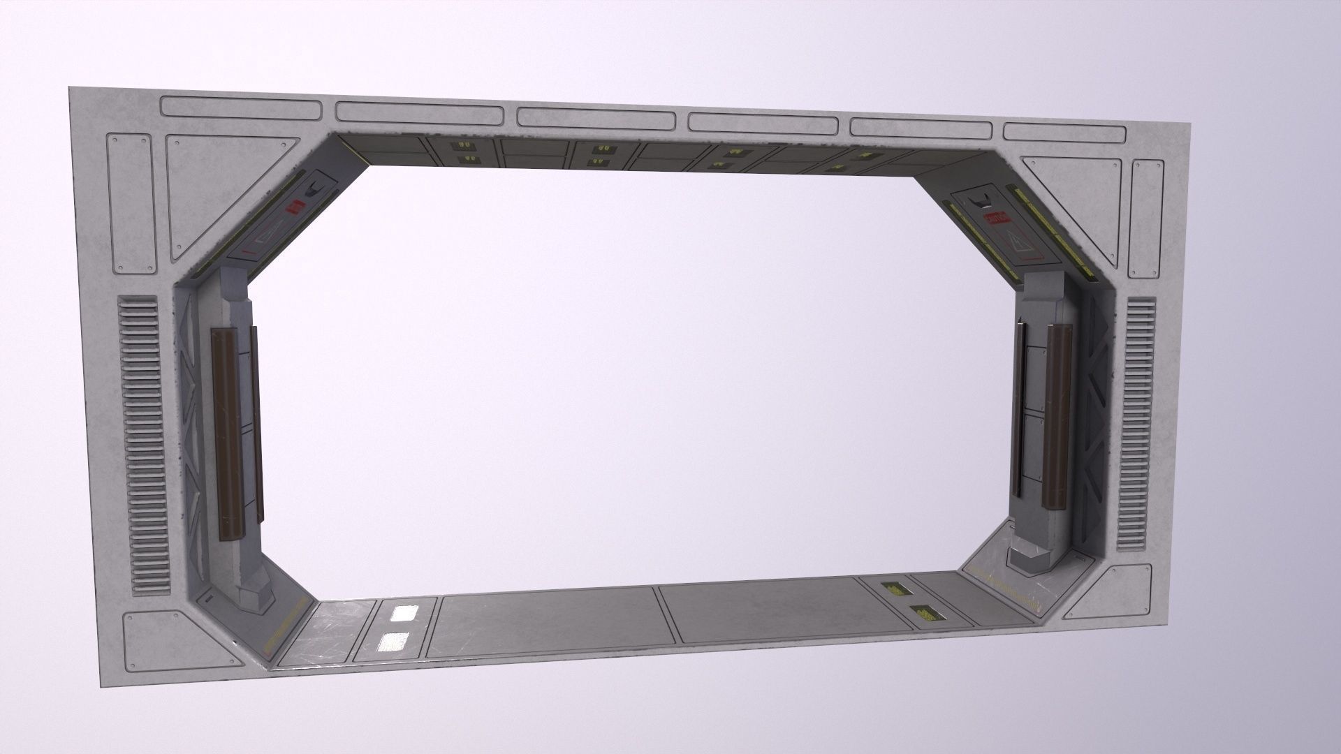 Architecture PBR Space Panels kitbash Low-poly 3D model_24