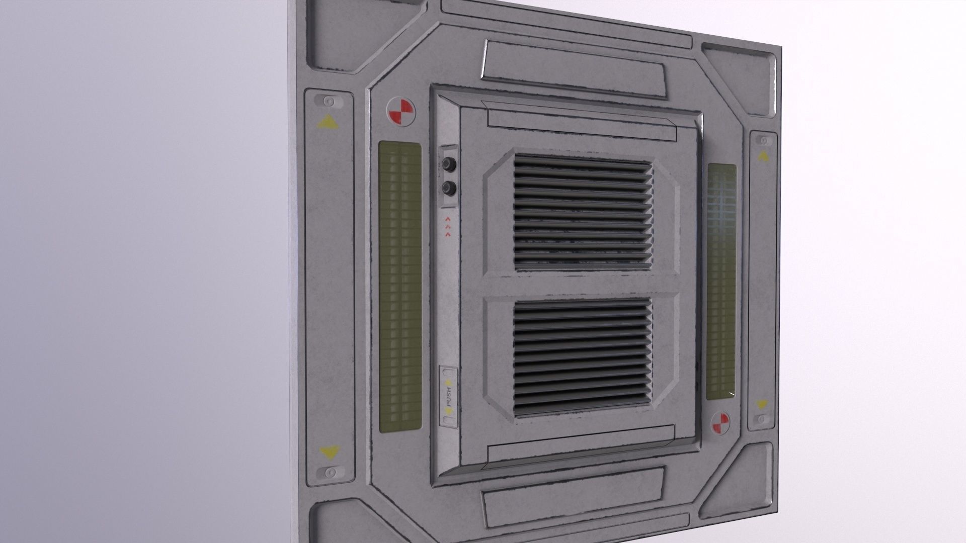 Architecture PBR Space Panels kitbash Low-poly 3D model_29