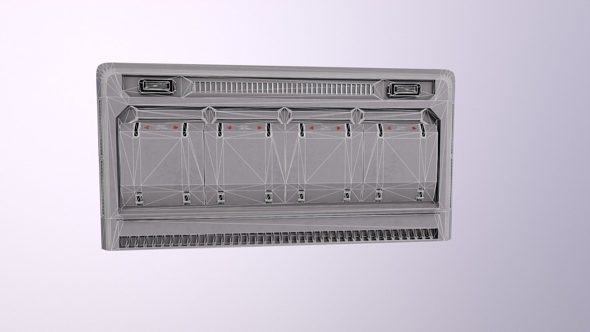 Architecture PBR Space Panels kitbash Low-poly 3D model_14