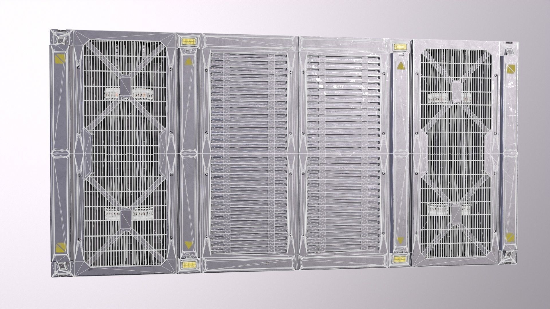 Architecture PBR Space Panels kitbash Low-poly 3D model_34