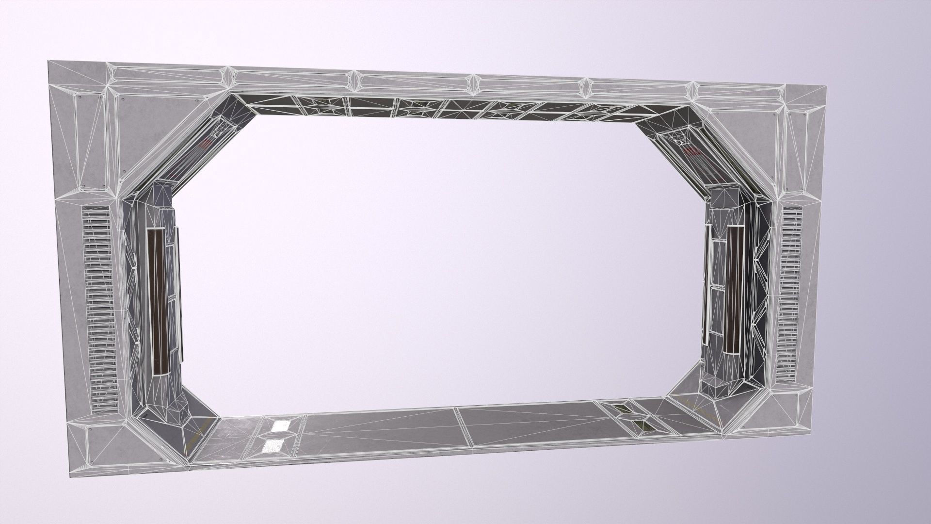 Architecture PBR Space Panels kitbash Low-poly 3D model_25