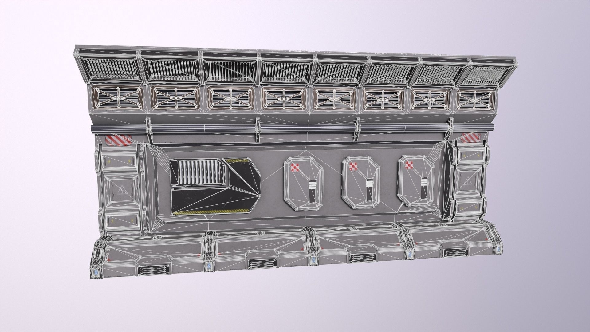 Architecture PBR Space Panels kitbash Low-poly 3D model_22