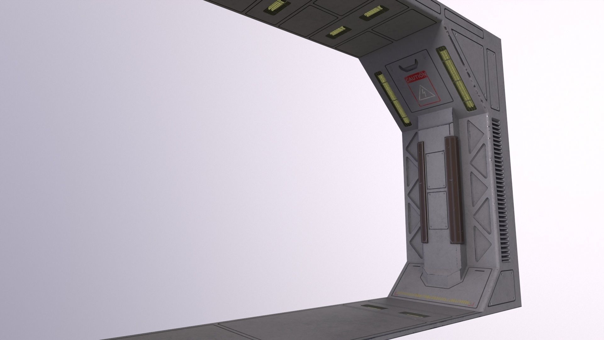 Architecture PBR Space Panels kitbash Low-poly 3D model_26