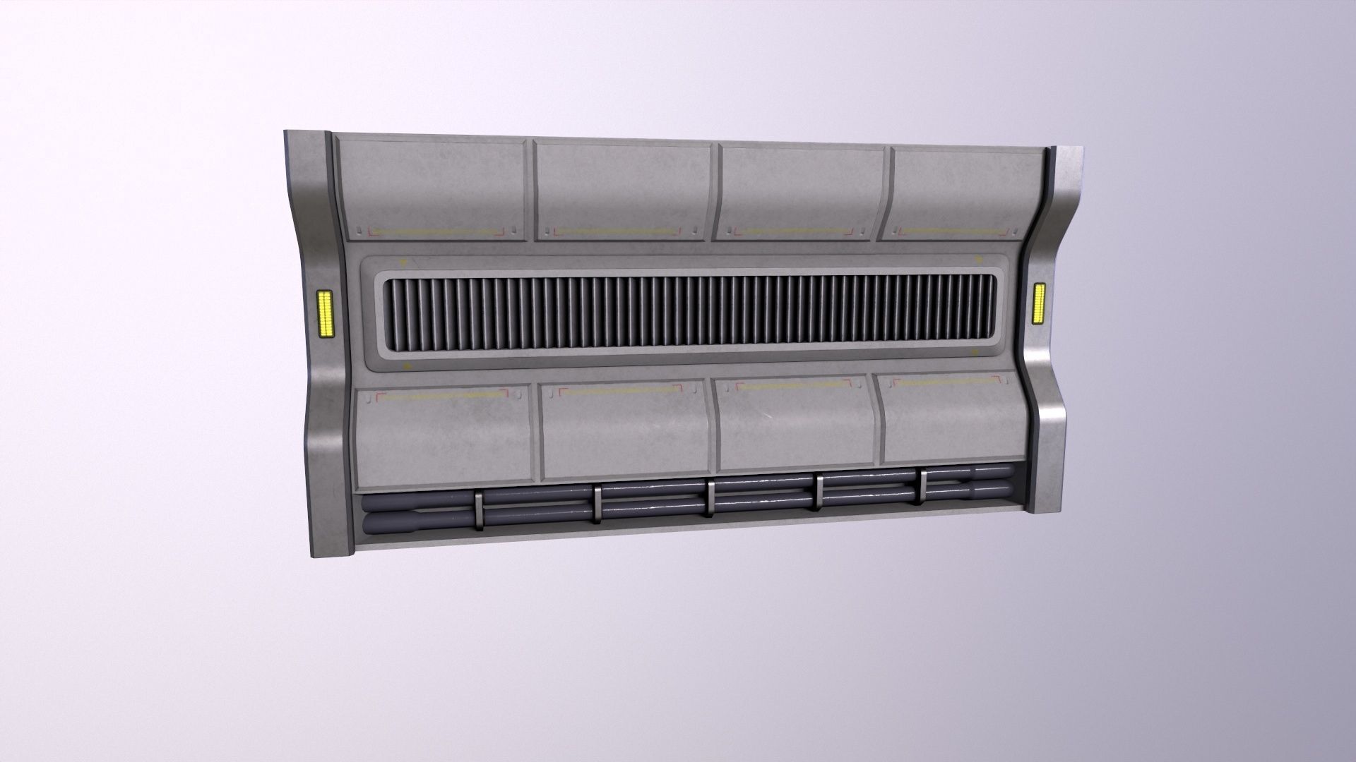 Architecture PBR Space Panels kitbash Low-poly 3D model_8