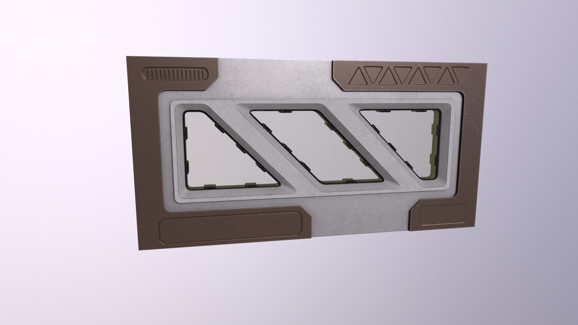 Architecture PBR Space Panels kitbash Low-poly 3D model_10