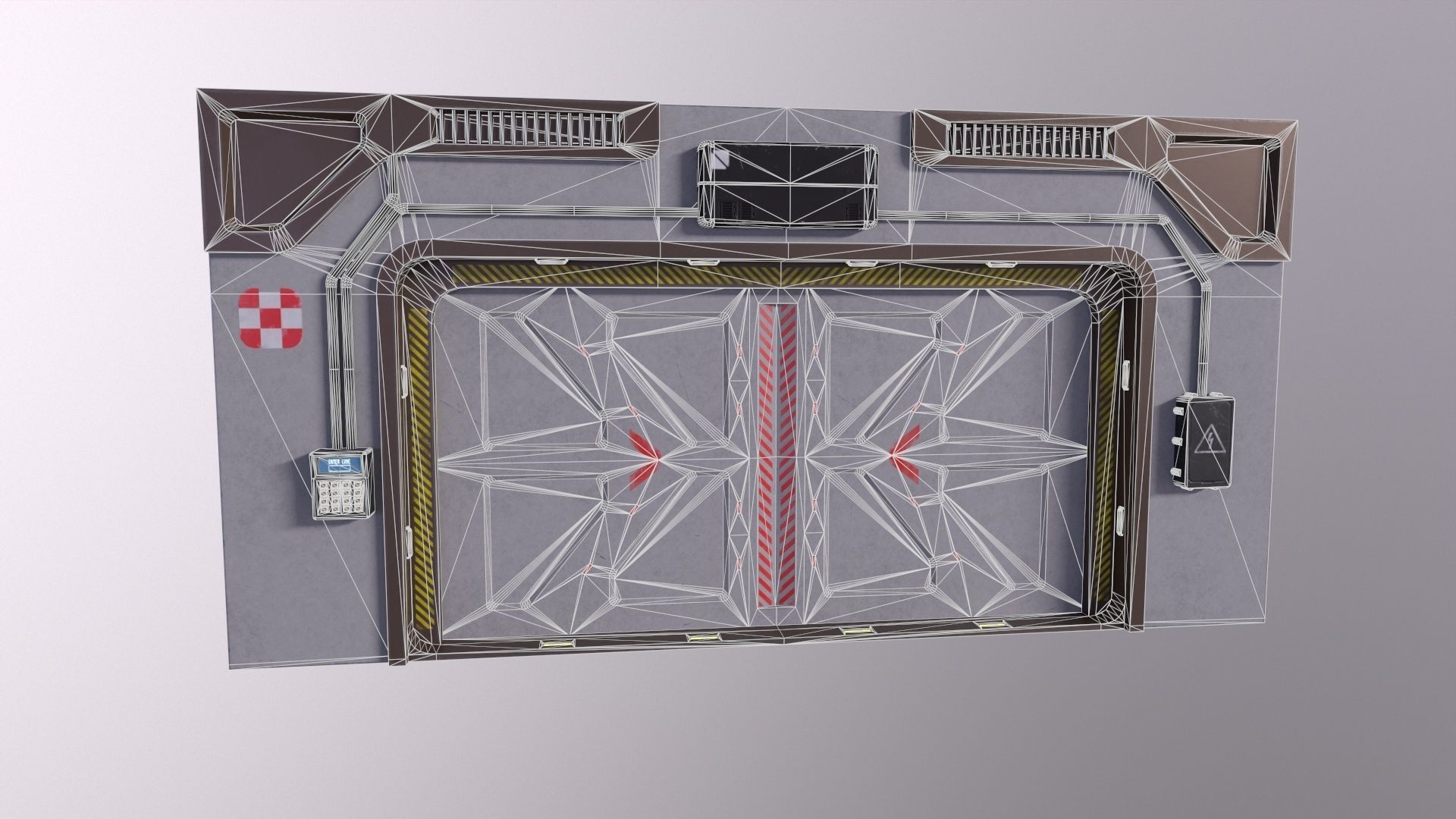 Architecture PBR Space Panels kitbash Low-poly 3D model_19