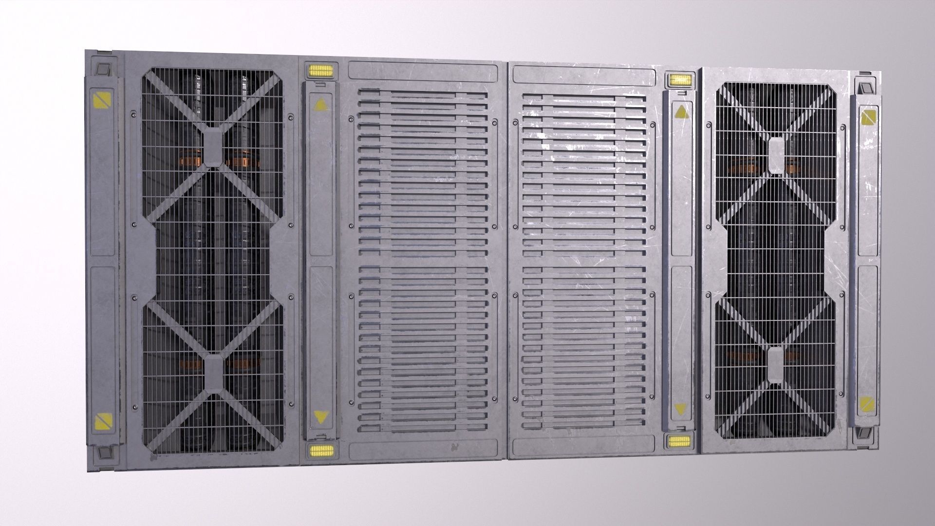 Architecture PBR Space Panels kitbash Low-poly 3D model_33