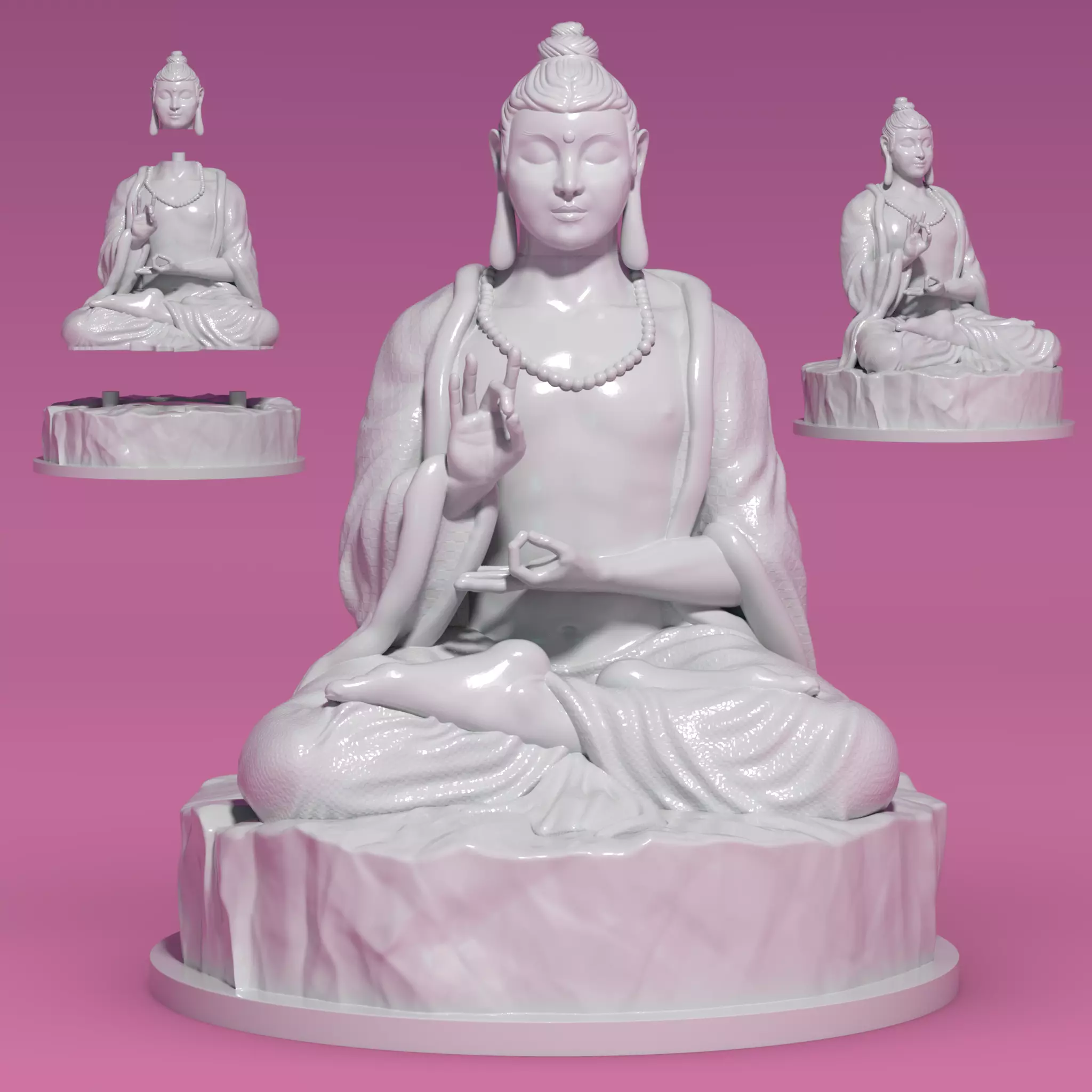 Buda Gautama 3D print model