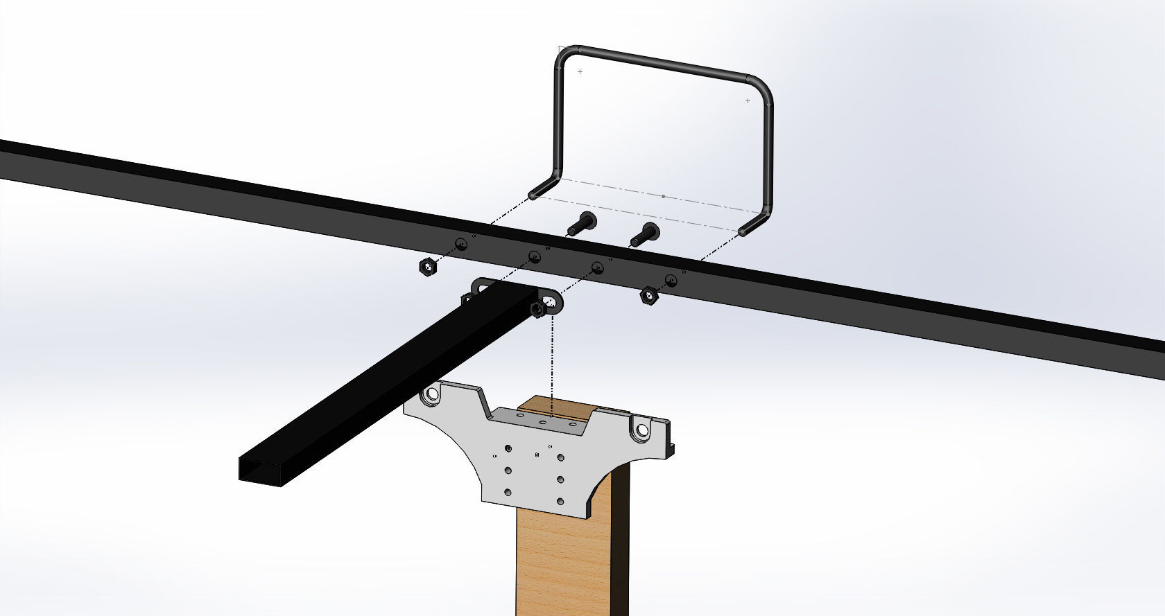 Renfort pour lit amovible 3D print model_3