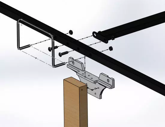 Renfort pour lit amovible 3D print model_0